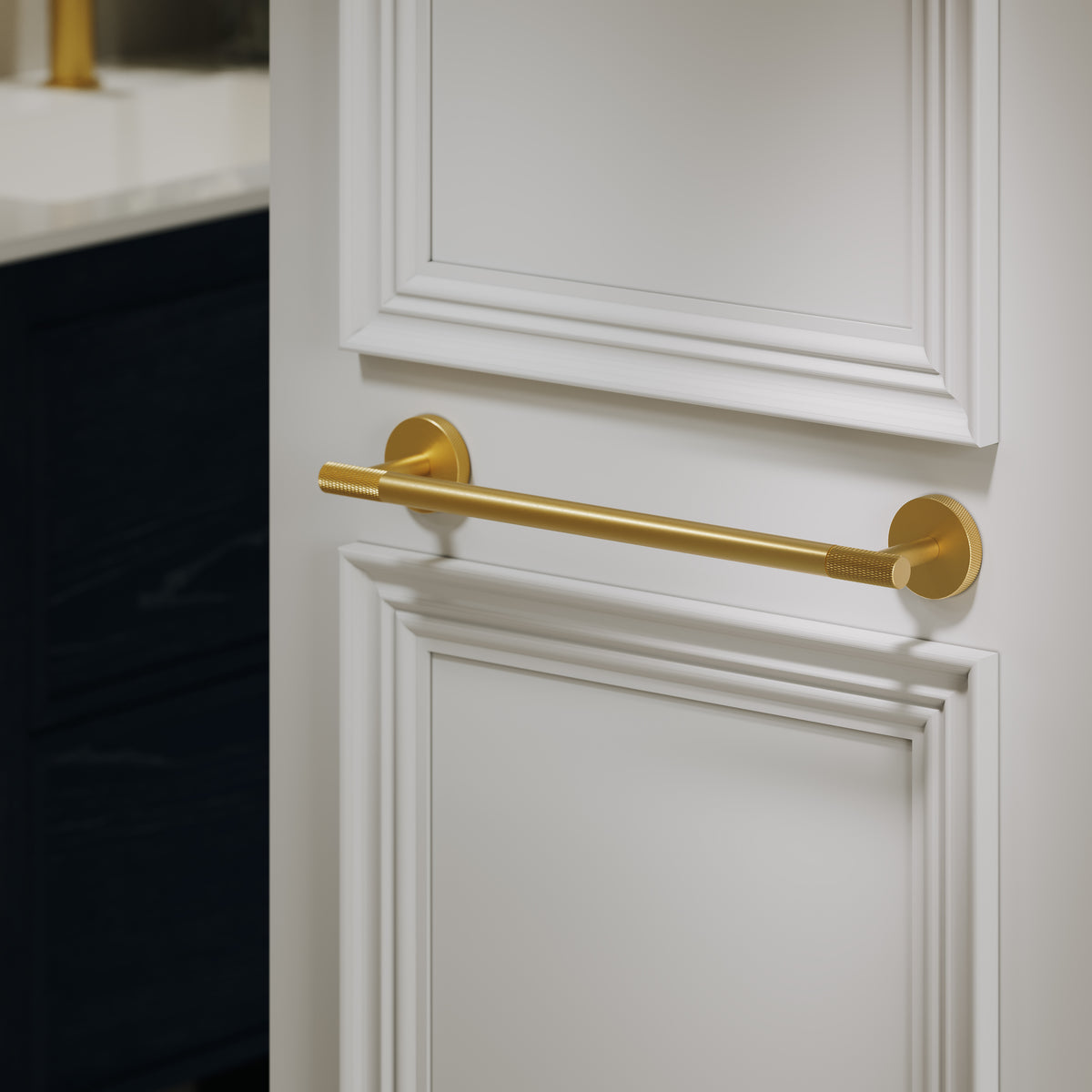 Alder Brushed Gold Towel Bar 300mm