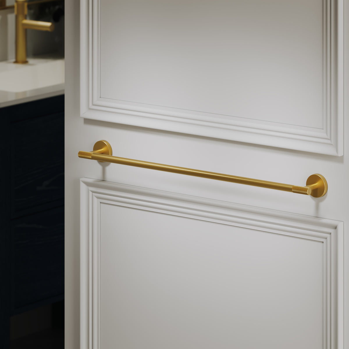 Alder Brushed Gold Towel Bar 600mm