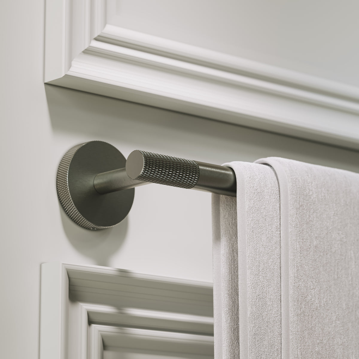 Alder Brushed Gunmetal Towel Bar 600mm