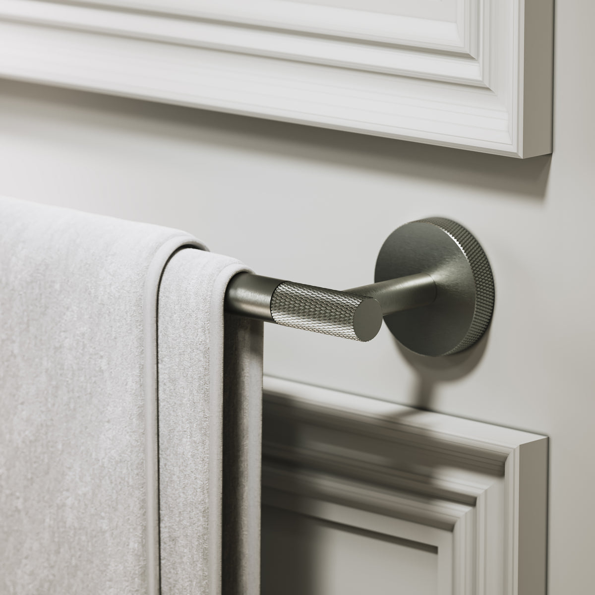 Alder Brushed Gunmetal Towel Bar 600mm