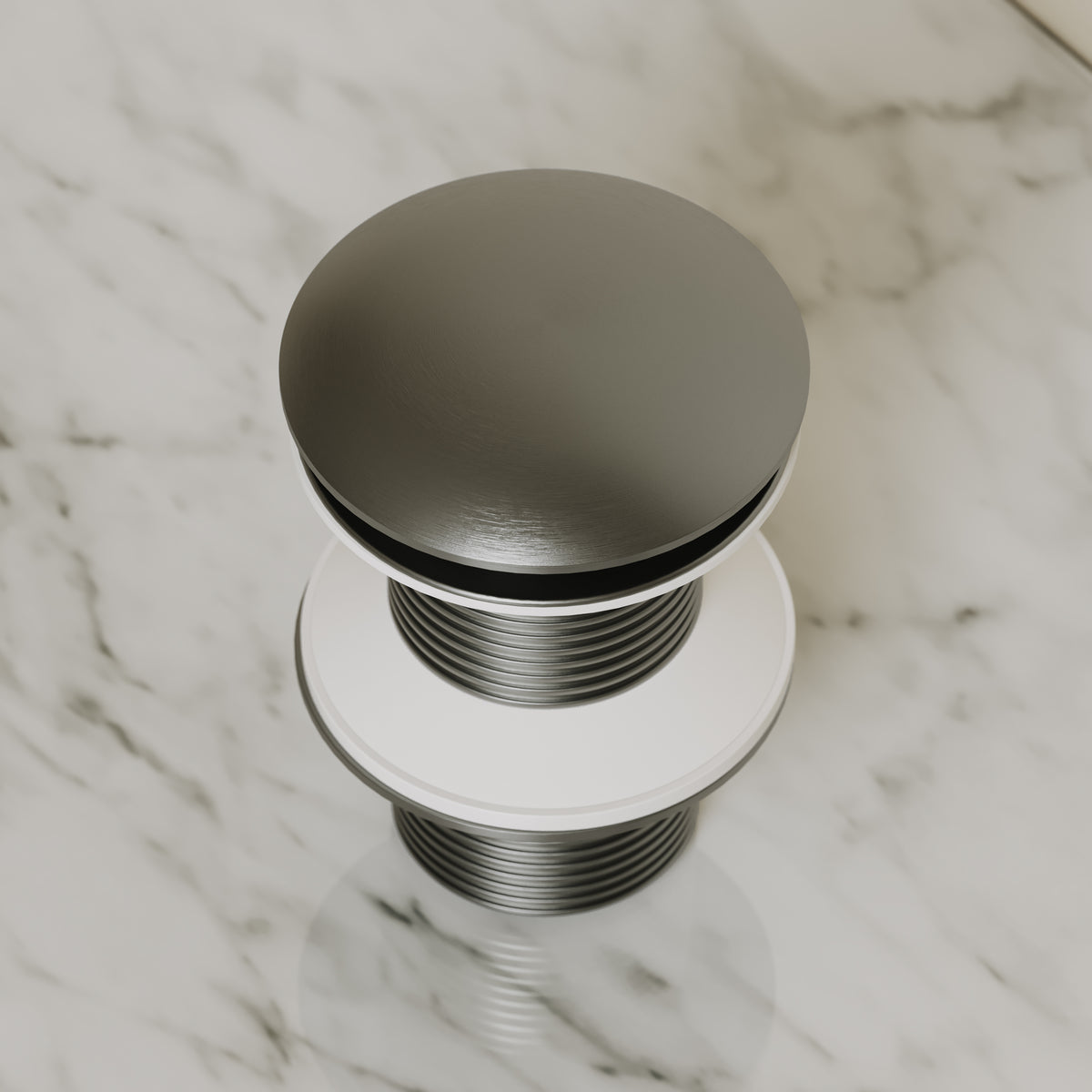 Alder Brushed Gunmetal Unslotted Waste