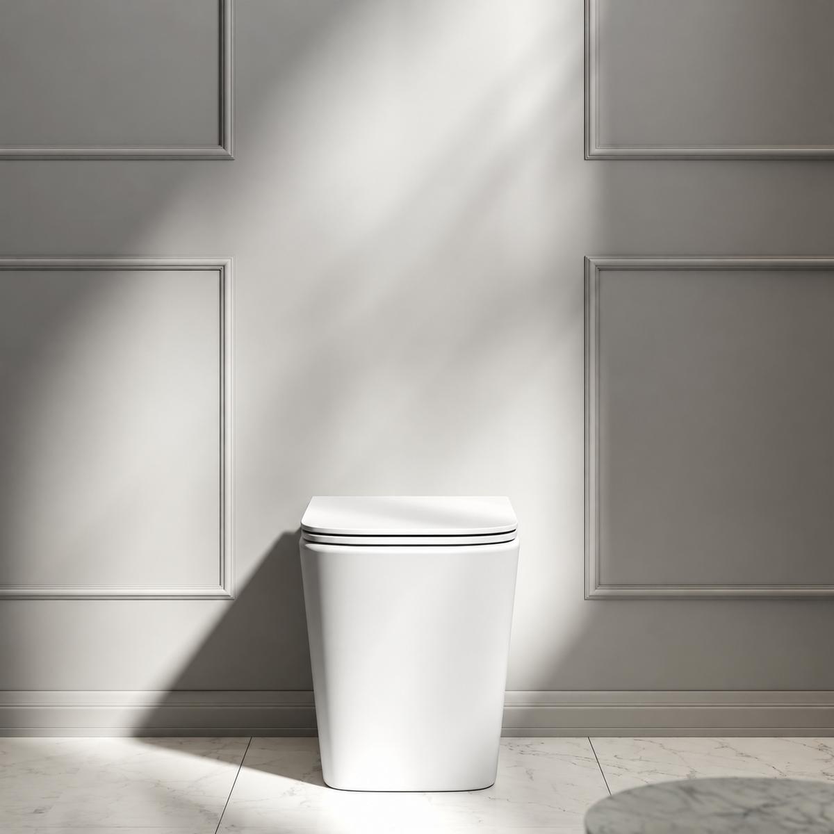 Arlo Matte White Back To Wall Rimless Toilet