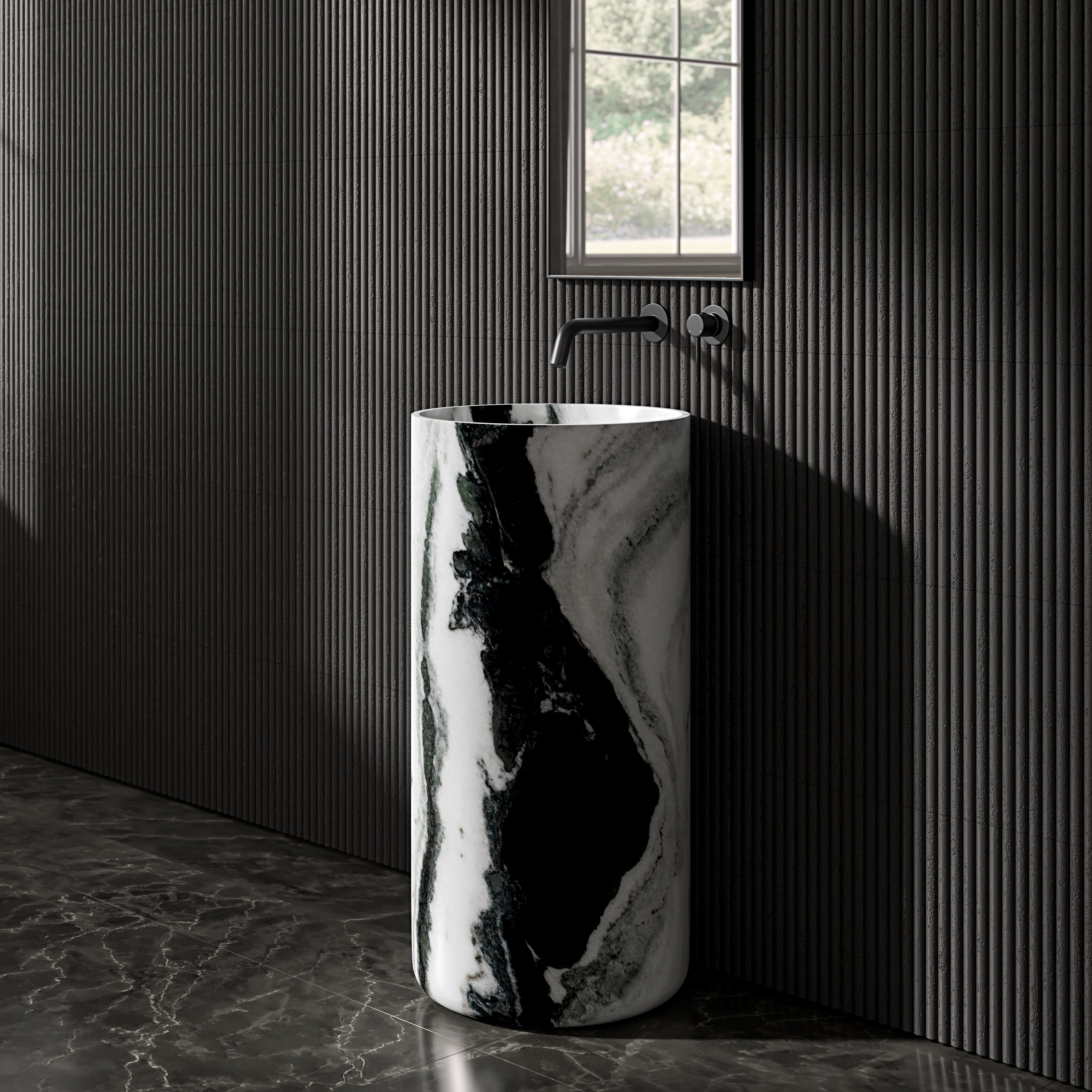 Adria Panda Marble Freestanding Basin 400mm