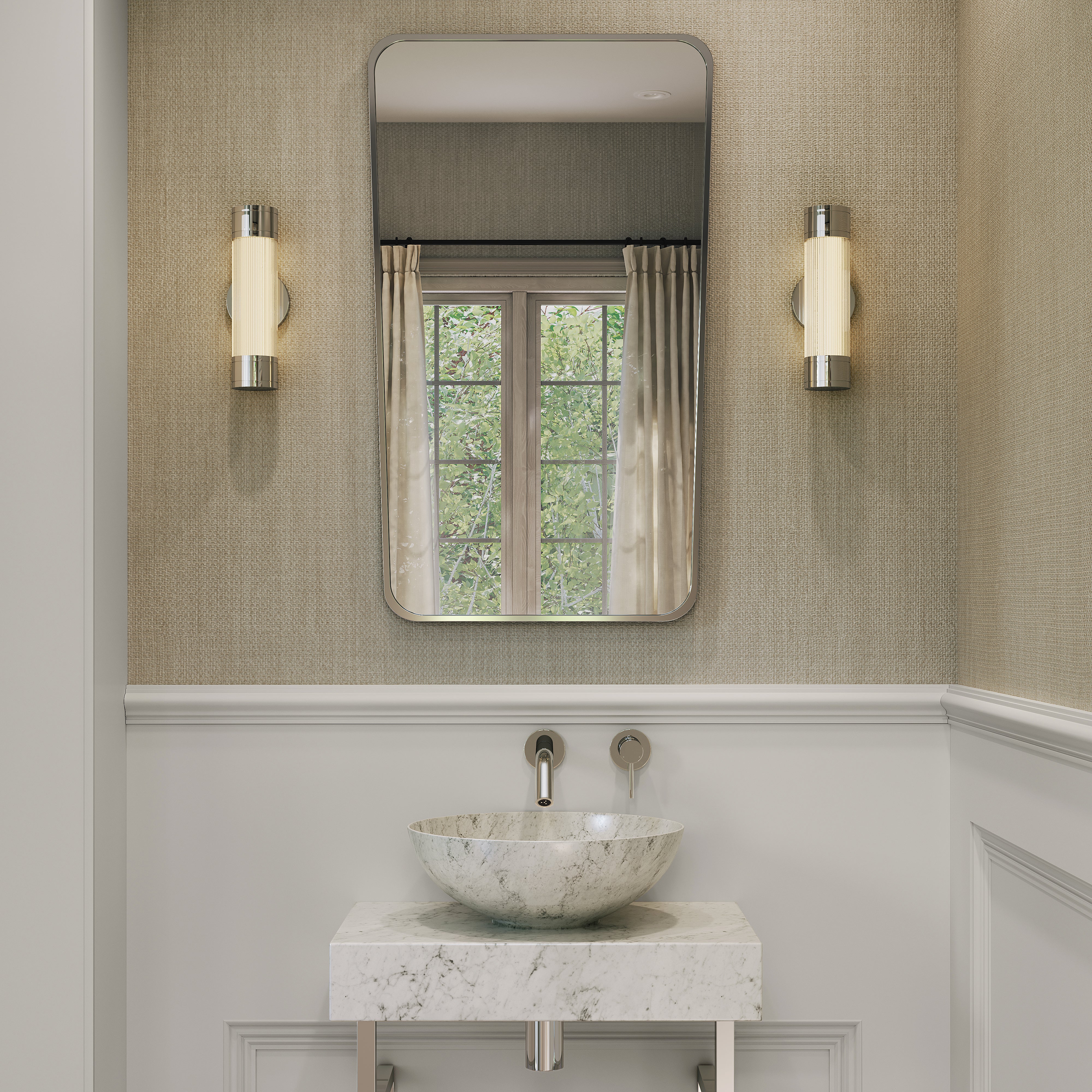 Burford Rectangular Chrome Mirror 540mm