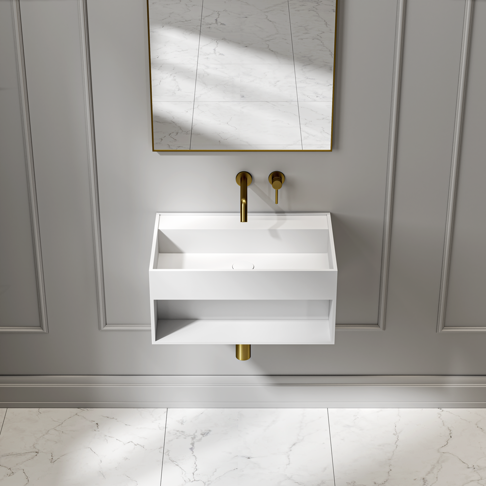 Wall Hung Basins - Wall Mounted Stone Basins - Haddon