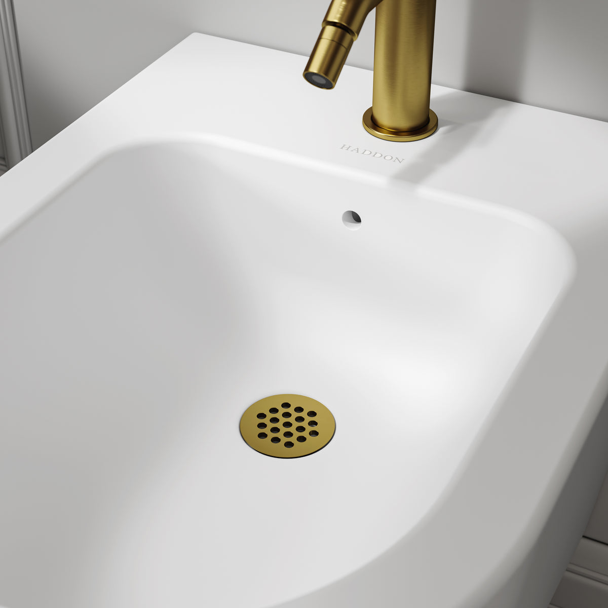 Nuvo Brushed Gold Slotted Bidet Waste