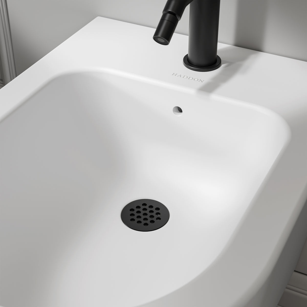 Nuvo Matte Black Slotted Bidet Waste