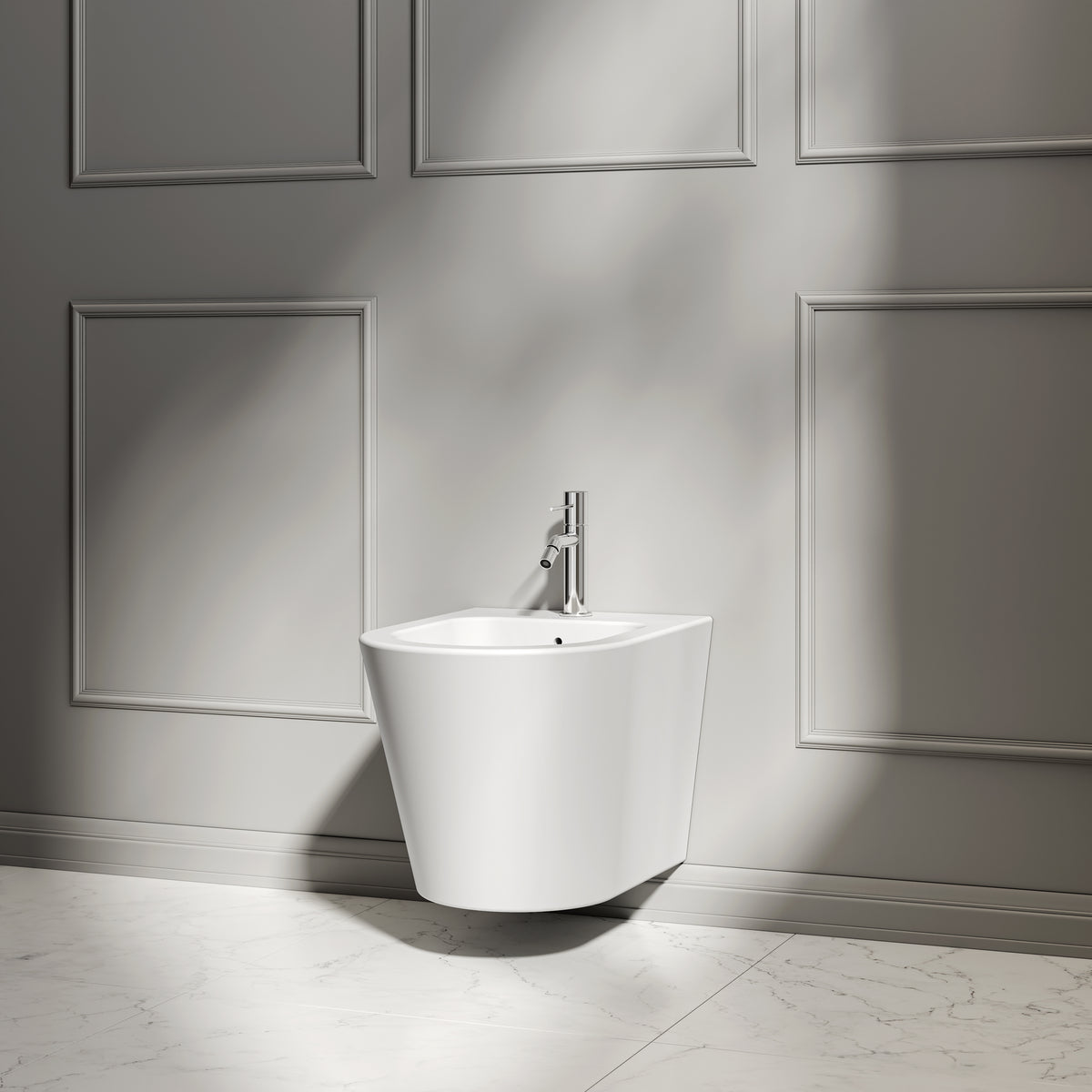 Nuvo White Wall Hung Bidet