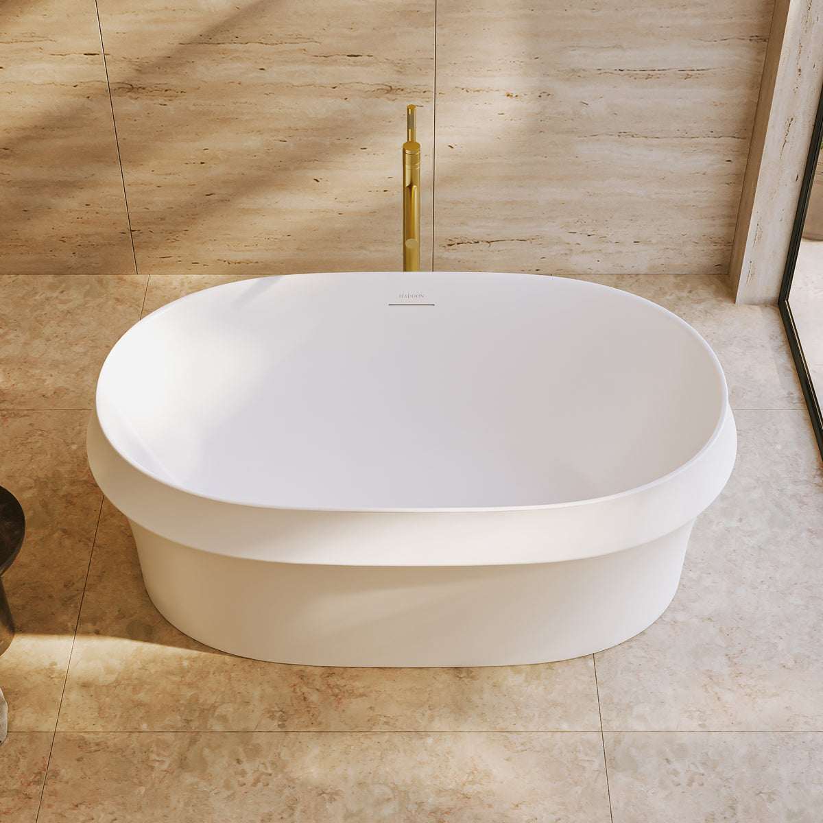 Corniche Light White Freestanding Acrylic Bath 1600mm