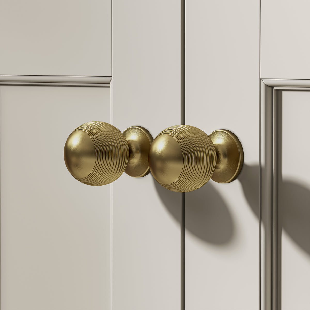 Brushed Gold Cabinet Knobs (Pair)