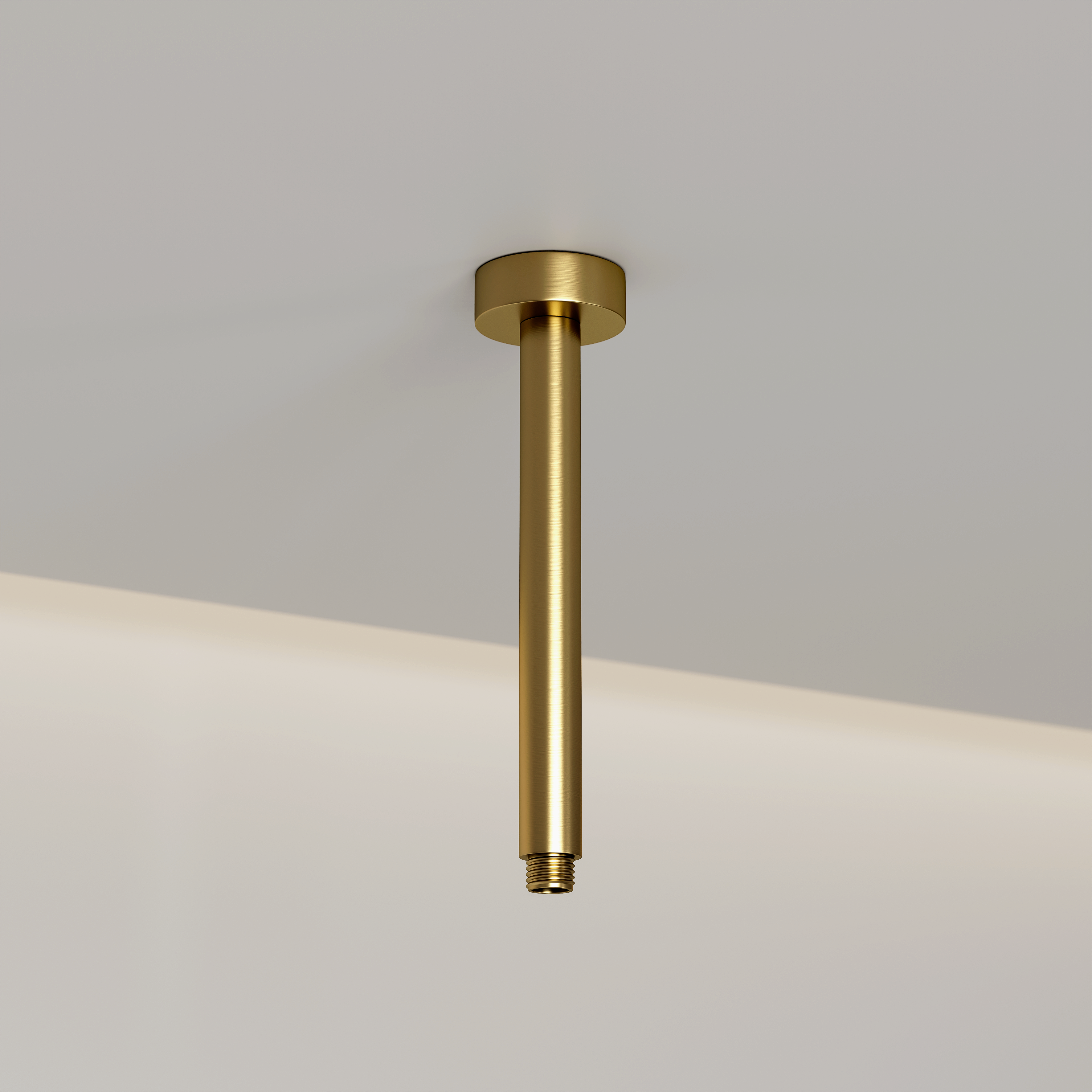 Nuvo Ceiling Mount Shower Arm - Brushed Gold