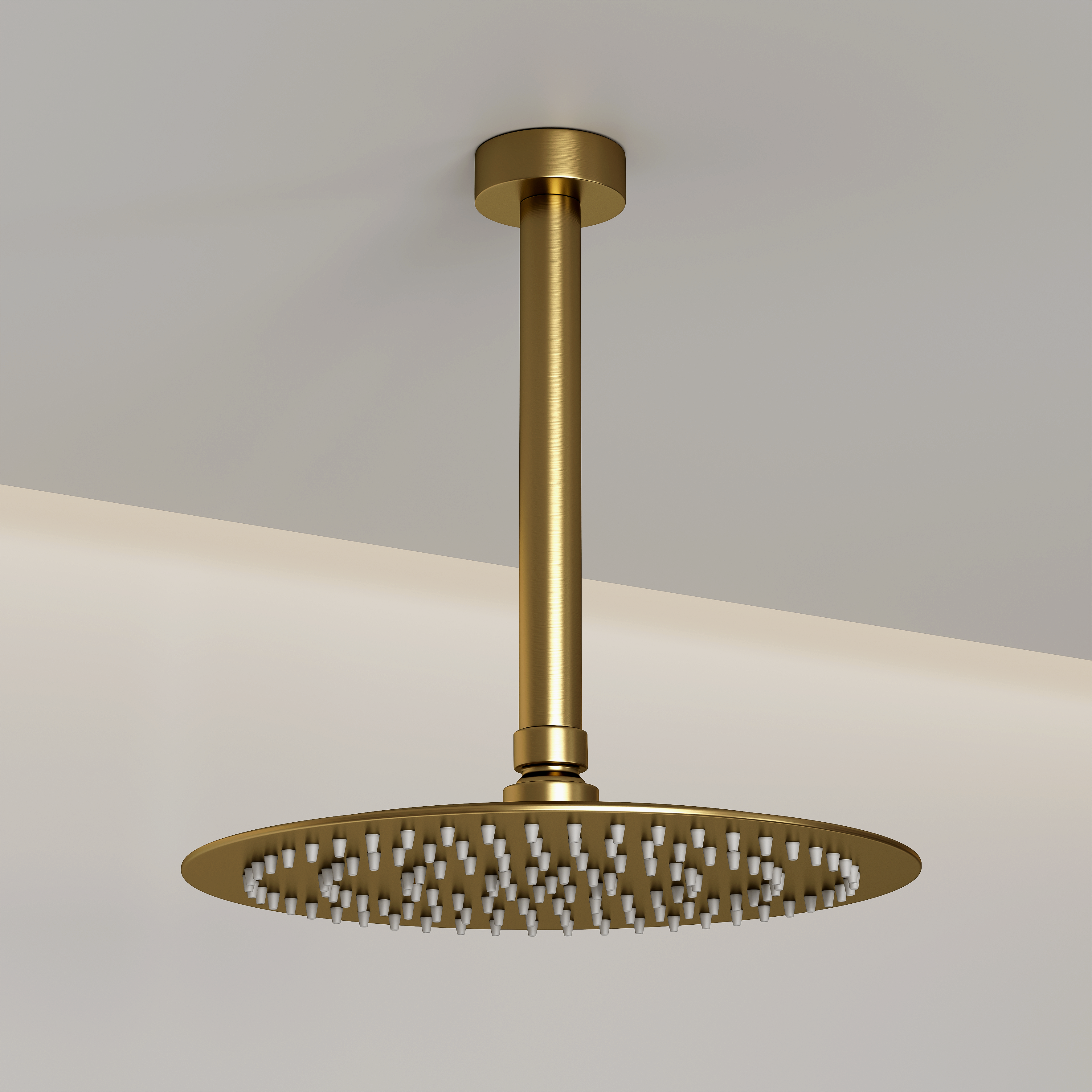 Nuvo Ceiling Mount Shower Arm - Brushed Gold