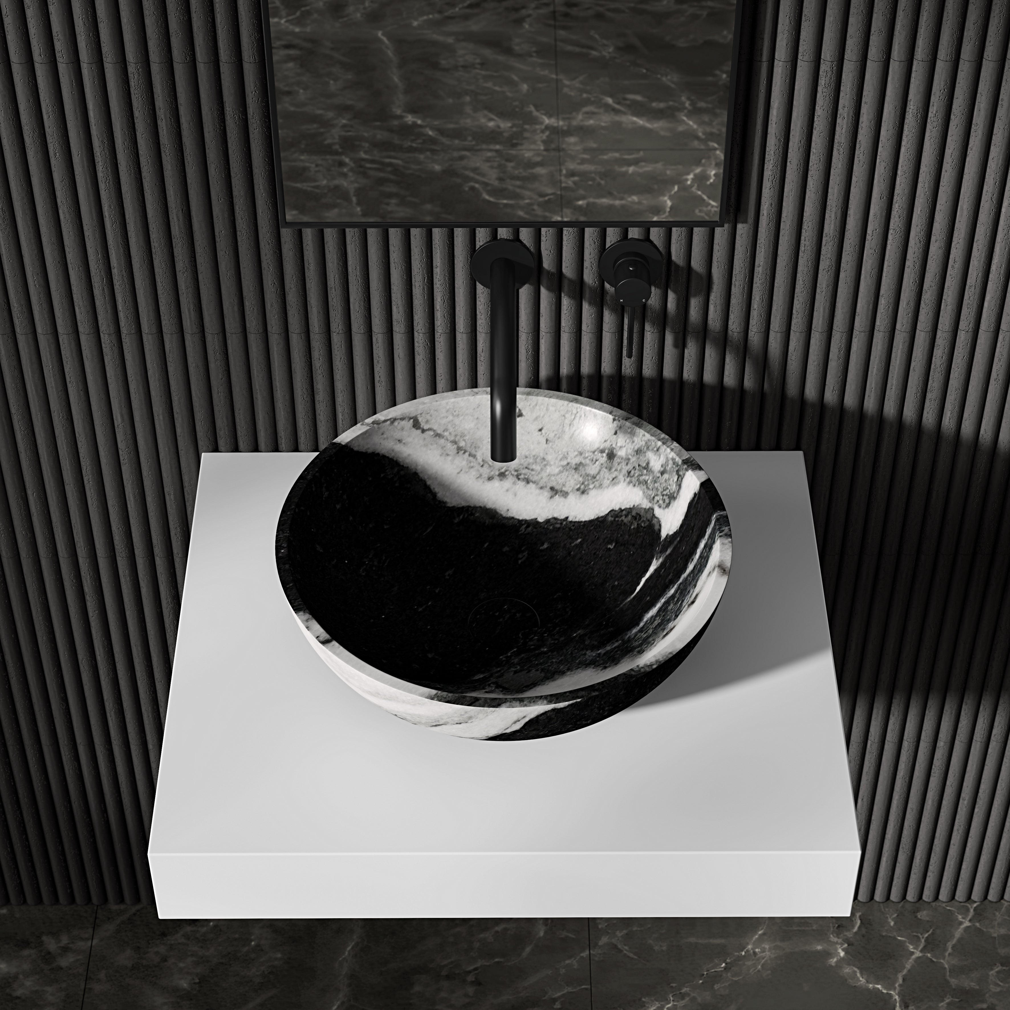 Circo Panda Marble Countertop Basin 400mm