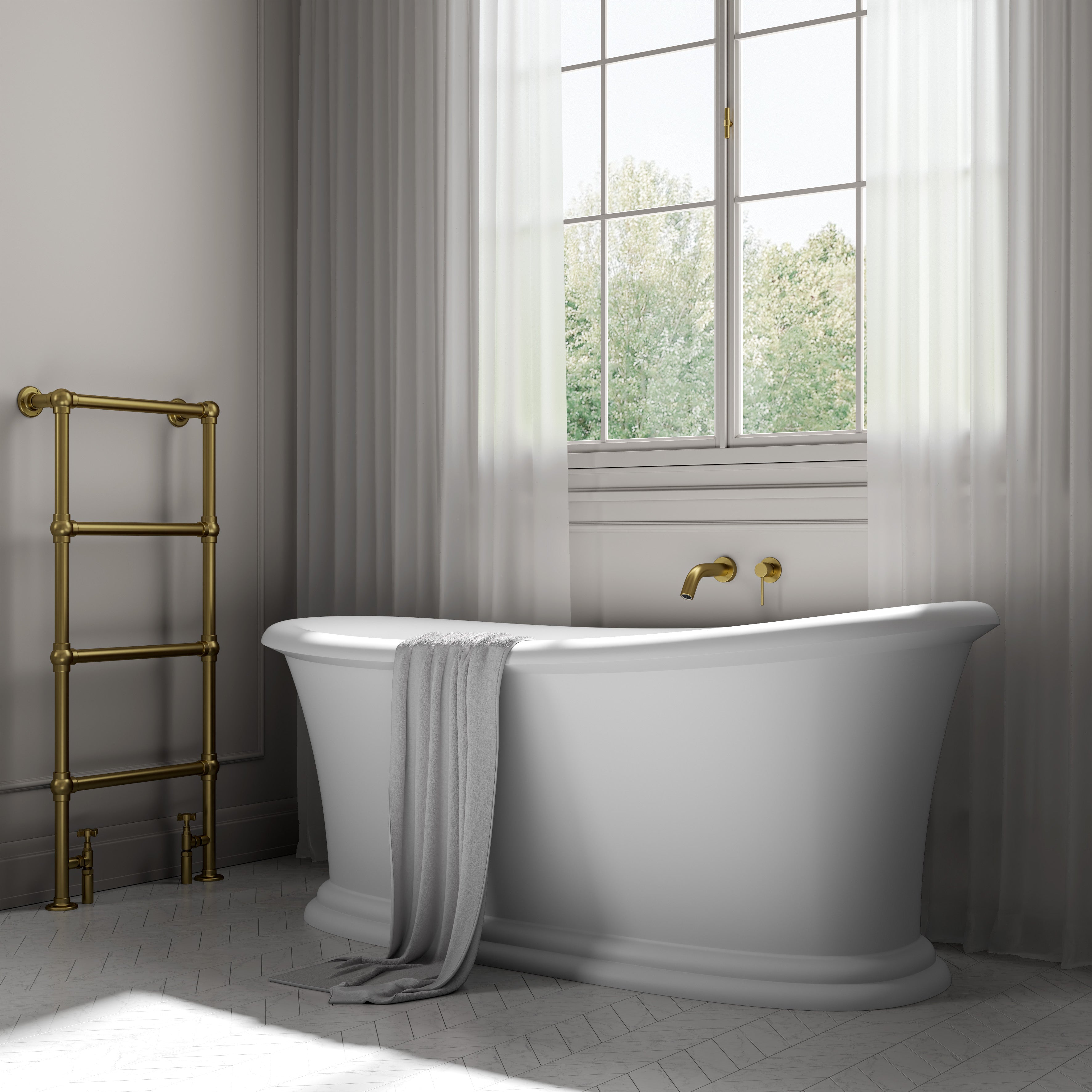 Clairmont White Freestanding Acrylic Bath 1700mm