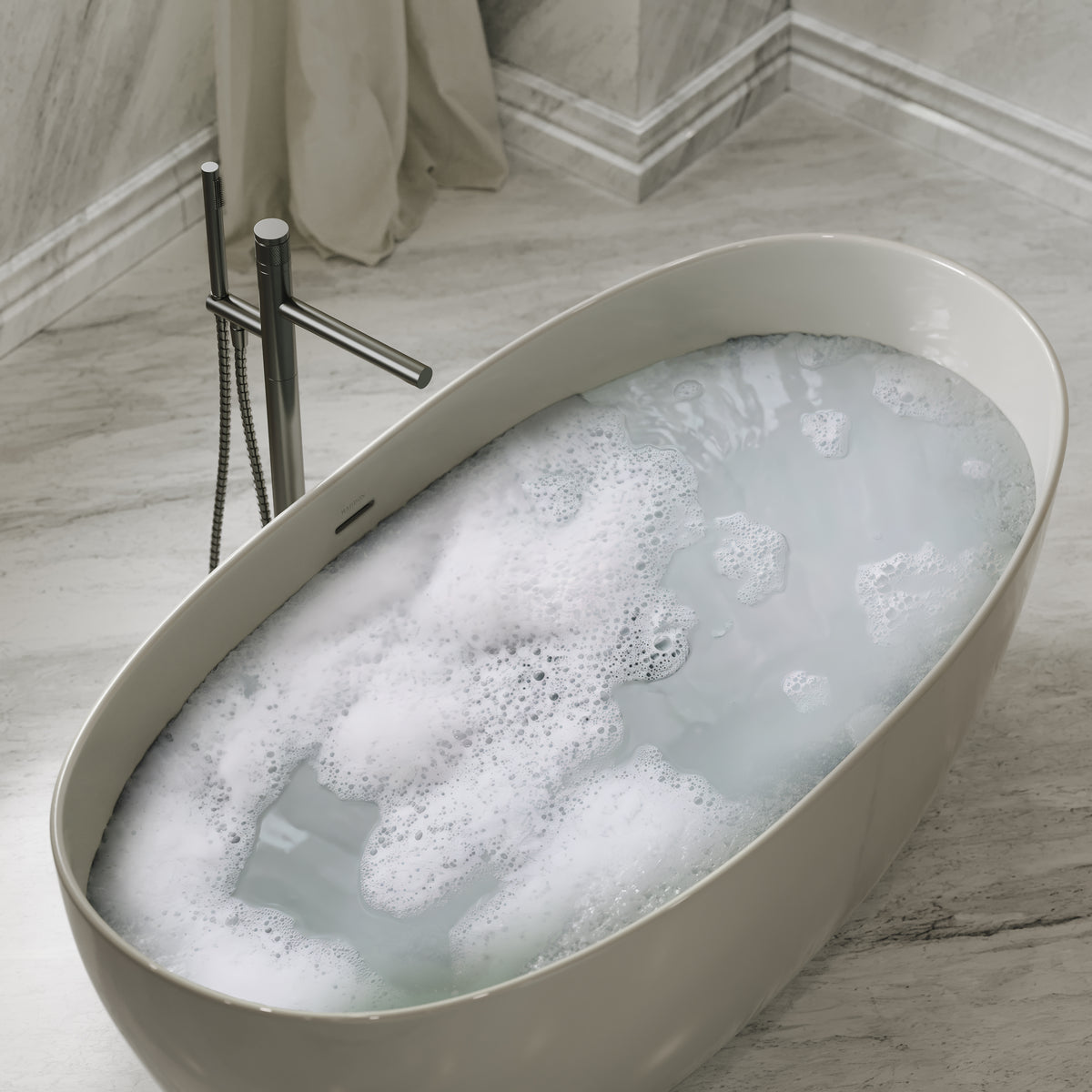 Alder Brushed Gunmetal Floorstanding Bath Shower Mixer Tap