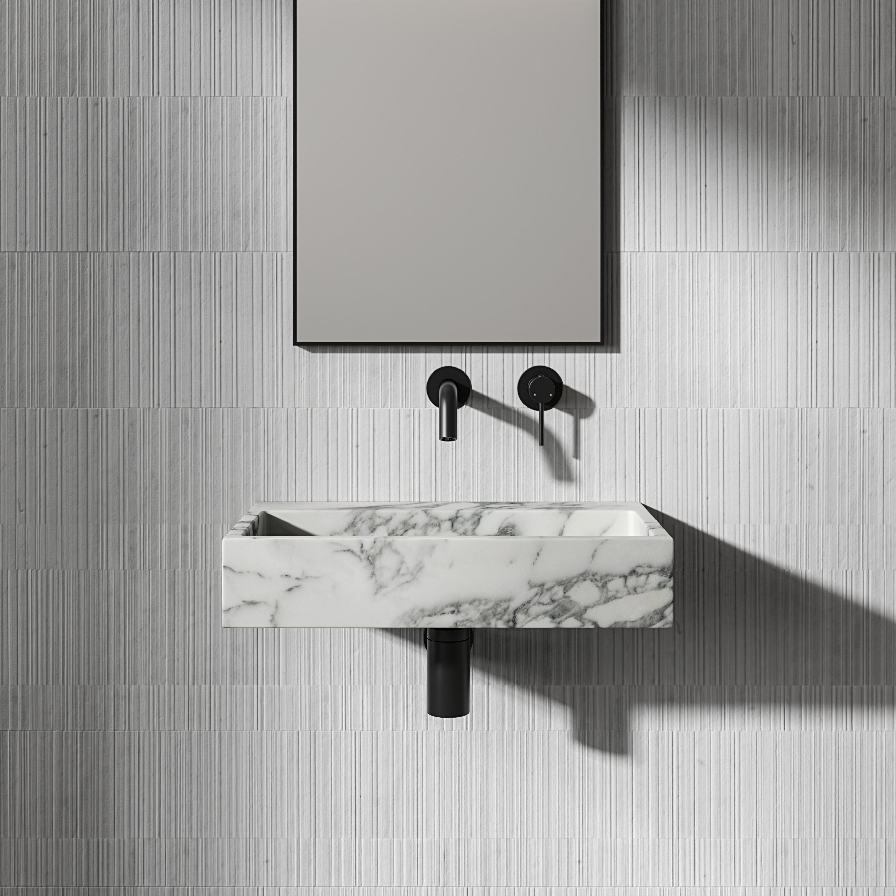 Danilo Arabescato Marble Wall Hung Basin 500mm