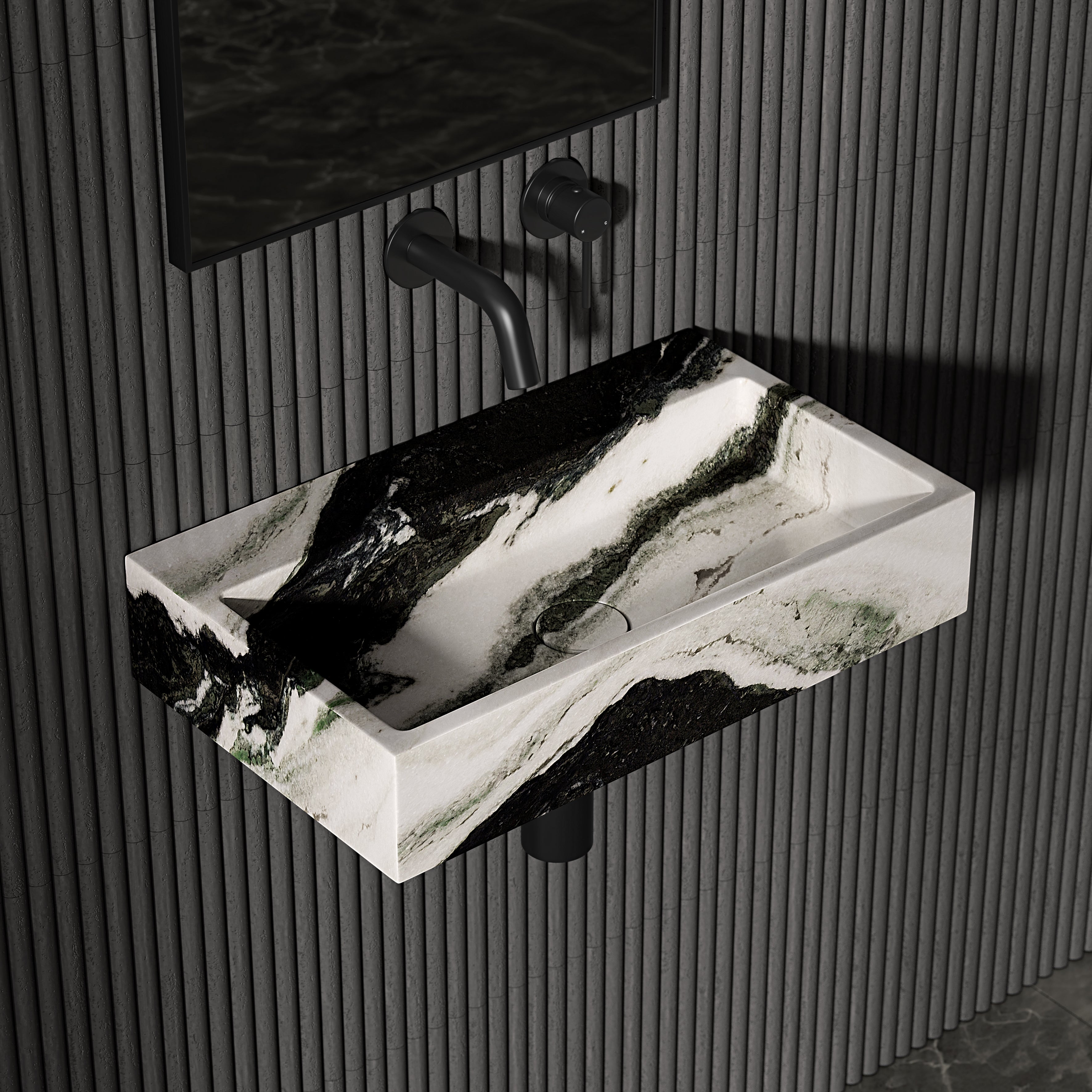 Danilo Panda Marble Wall Hung Basin 500mm