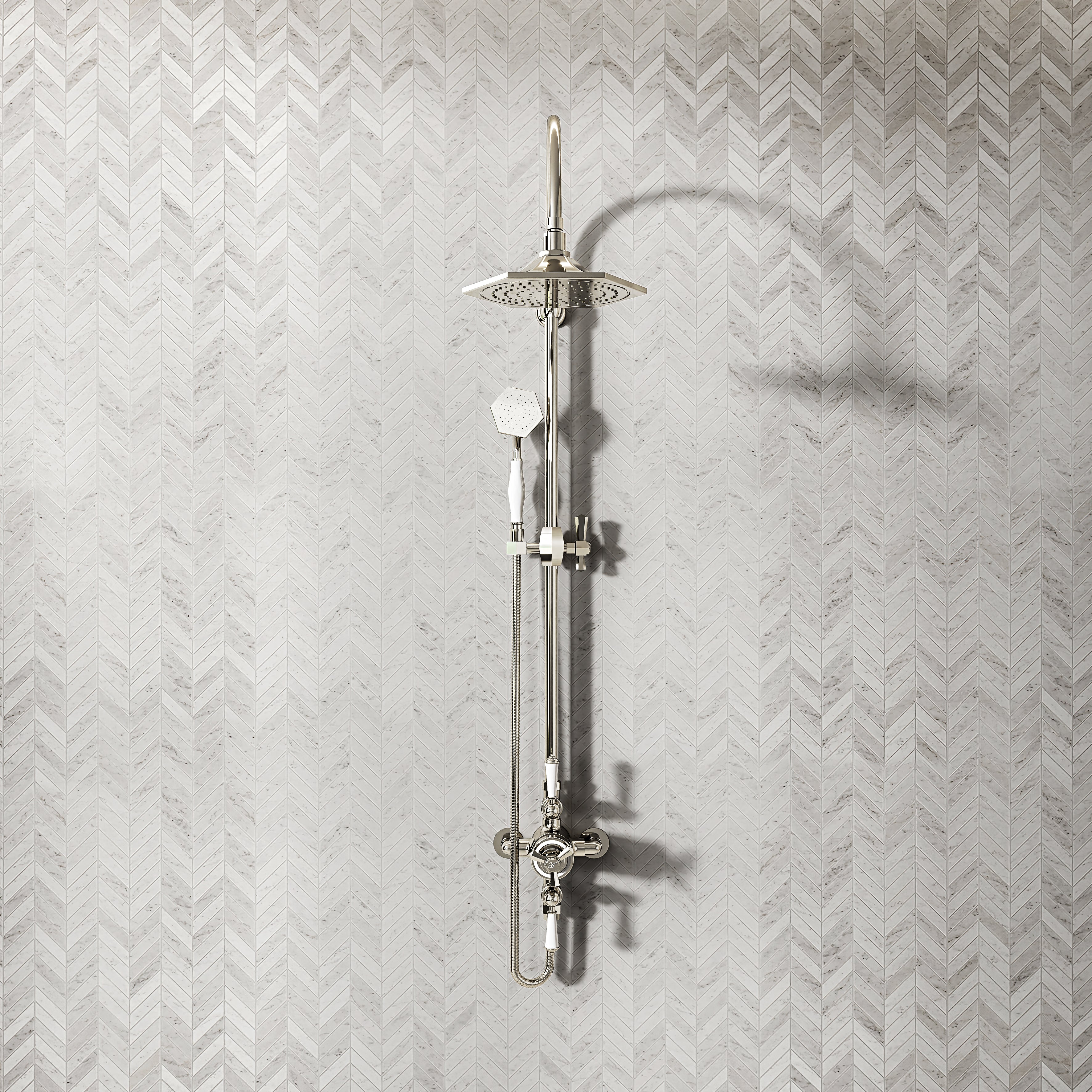 Arlington Polished Nickel 2-way Thermostatic Shower