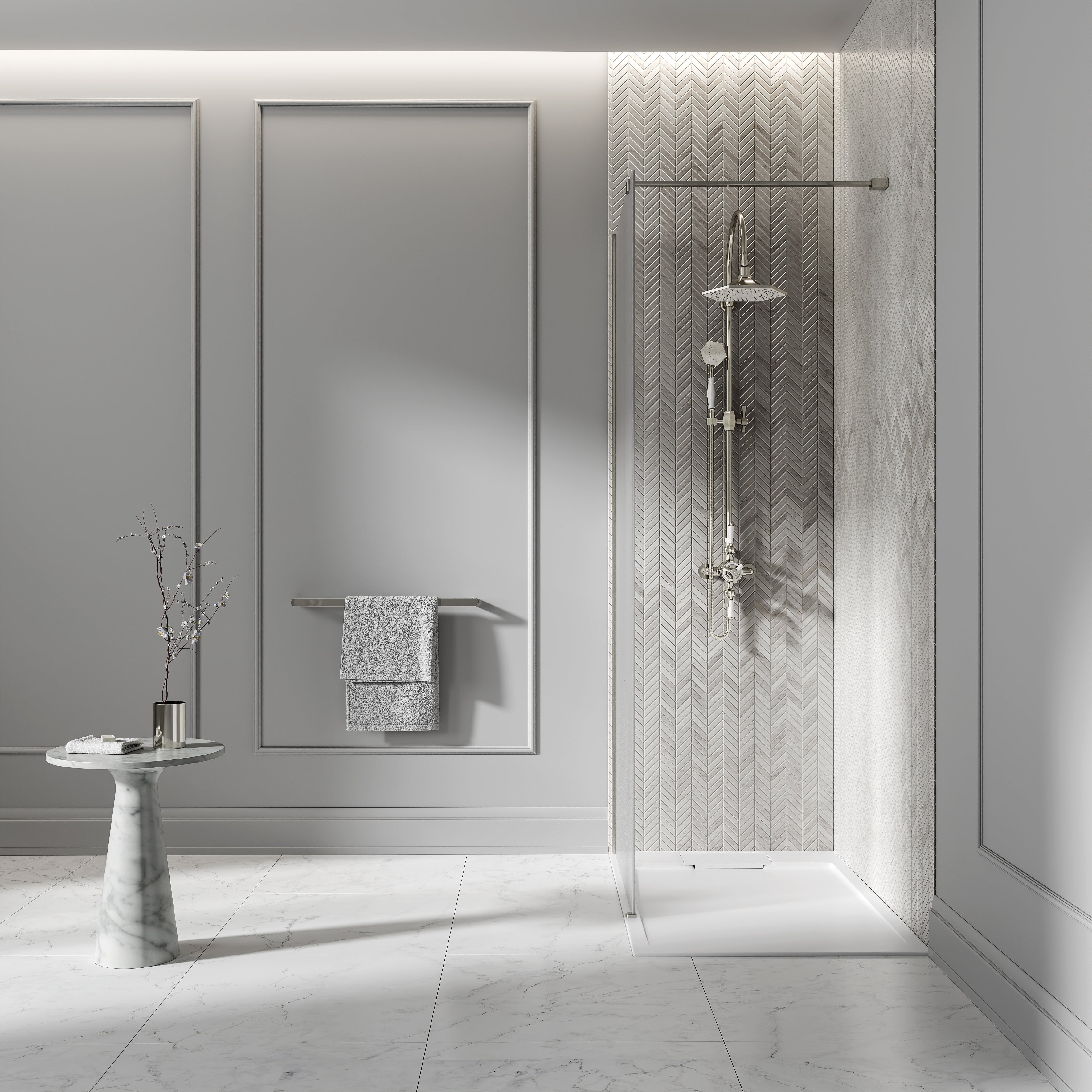 Arlington Polished Nickel 2-way Thermostatic Shower