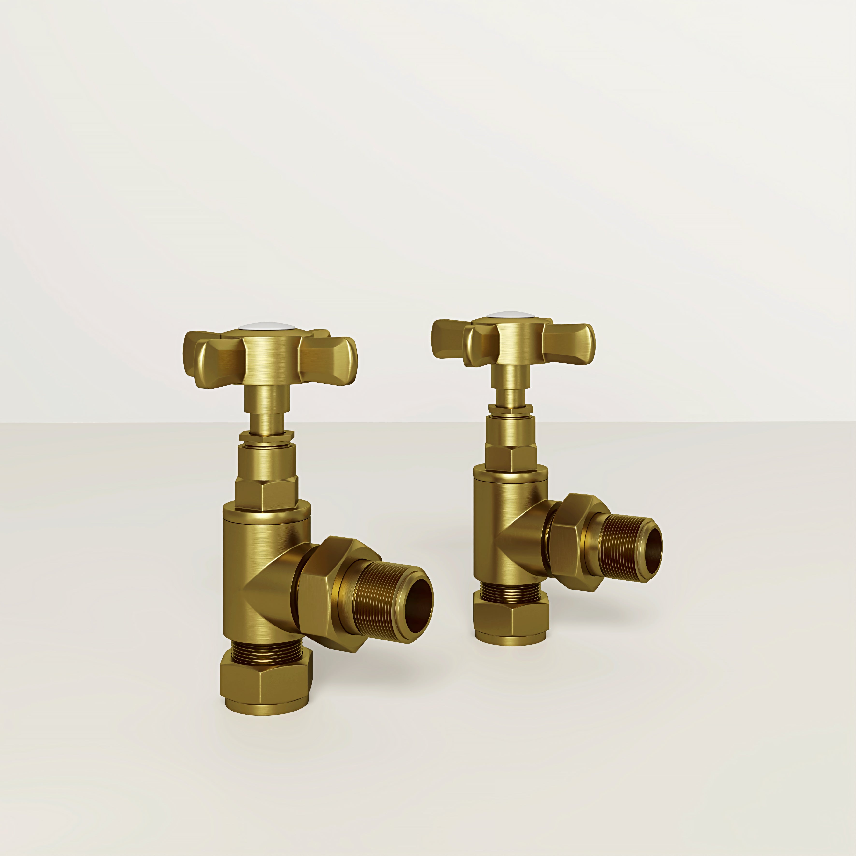 Brushed Gold Traditional Radiator Valves
