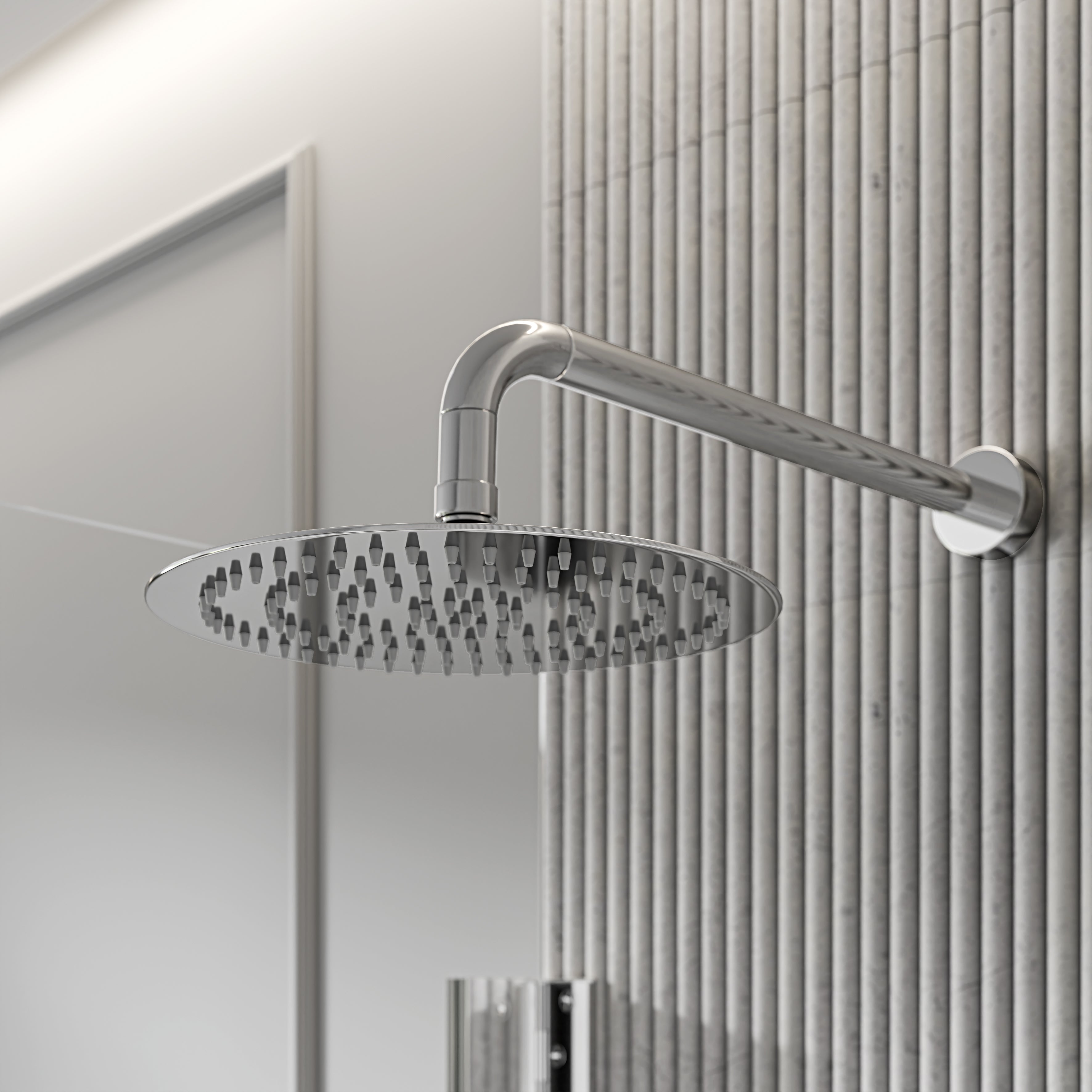 Nuvo Chrome 3-Way Thermostatic Shower With Handheld Shower & Bath Spout