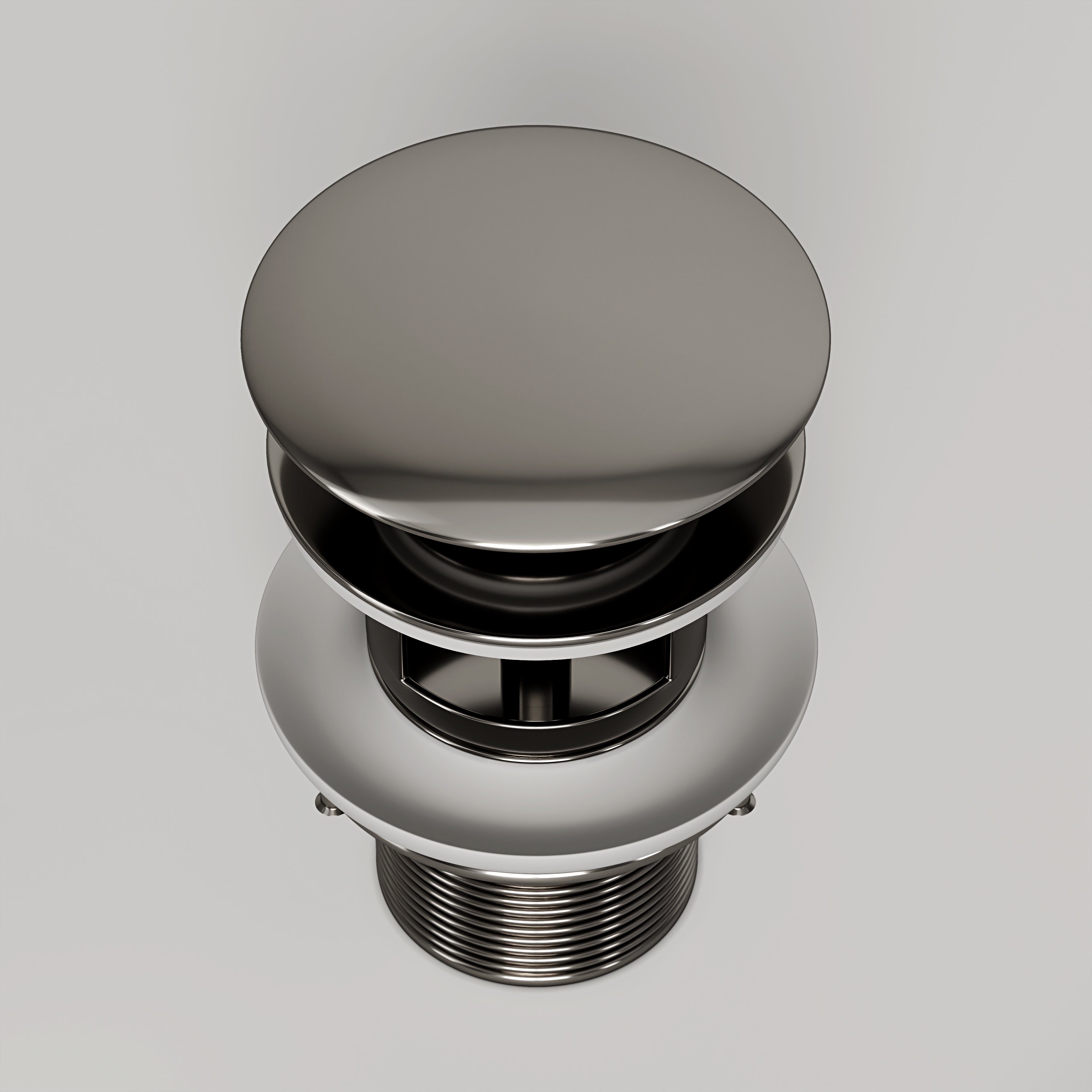 Polished Nickel Slotted Click Clack Basin Waste