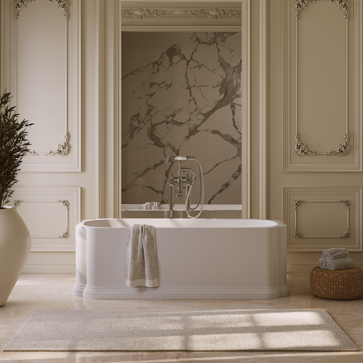 Hampton Freestanding Stone Bath 1756mm