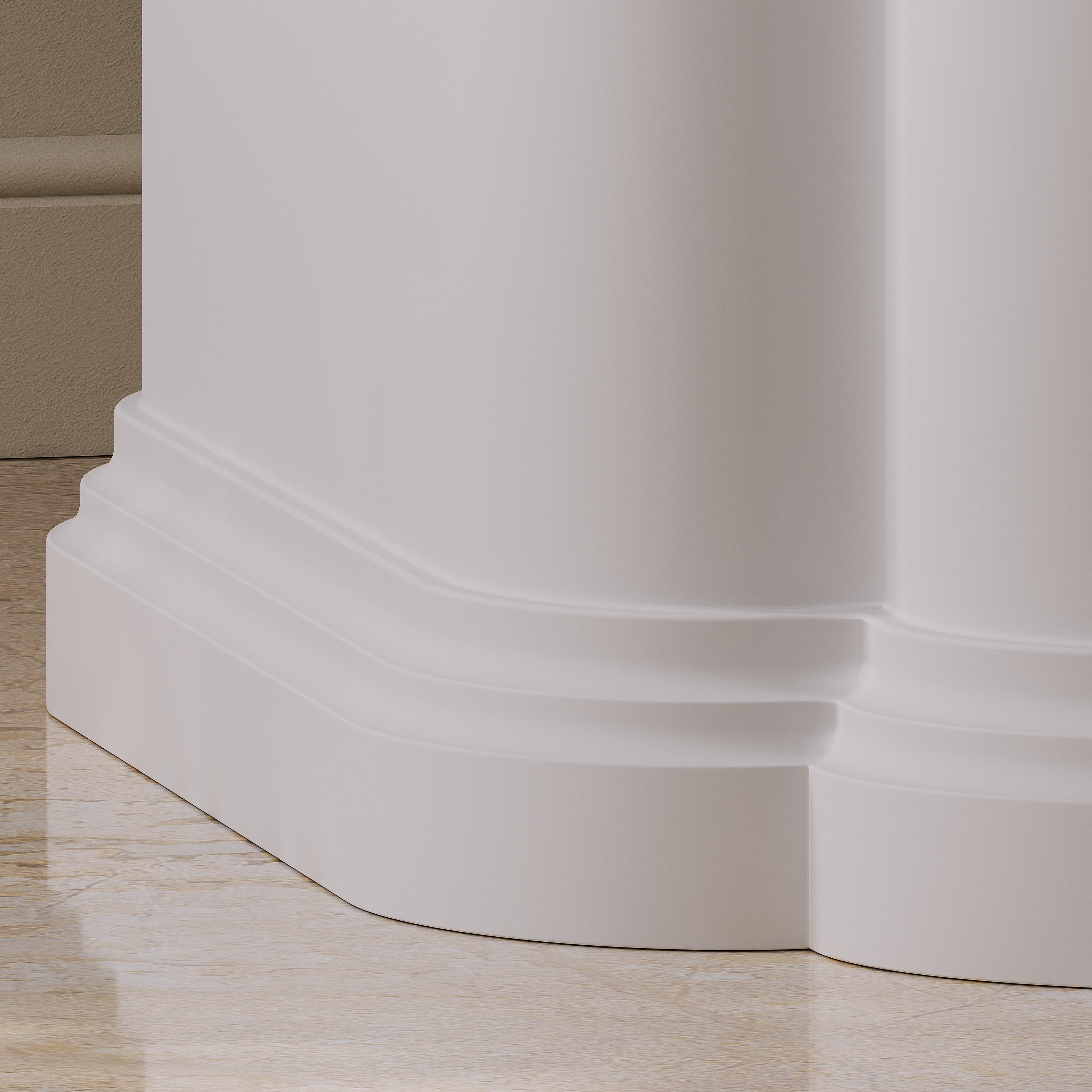 Hampton White Freestanding Stone Bath 1756mm