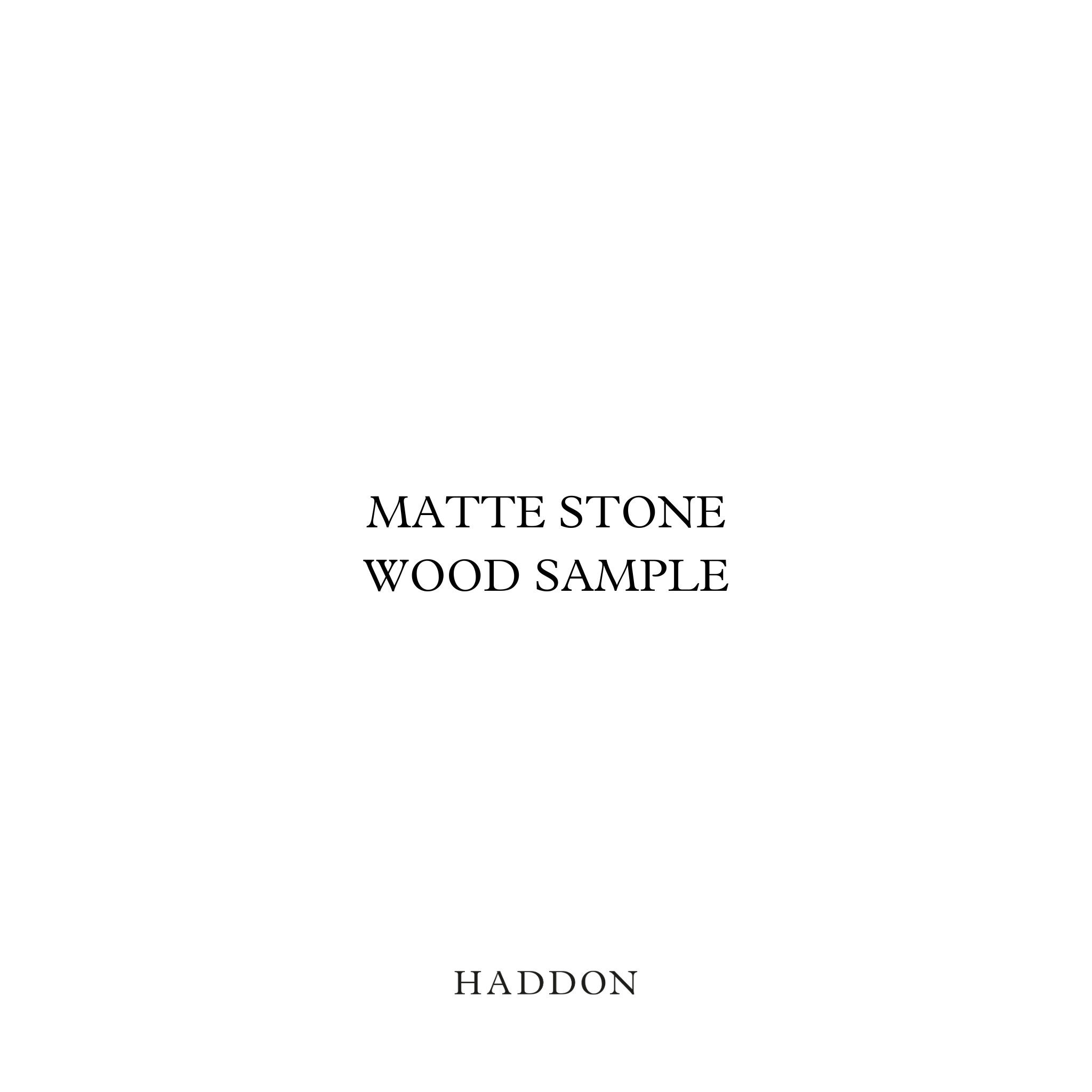 Matte Stone Wood Sample