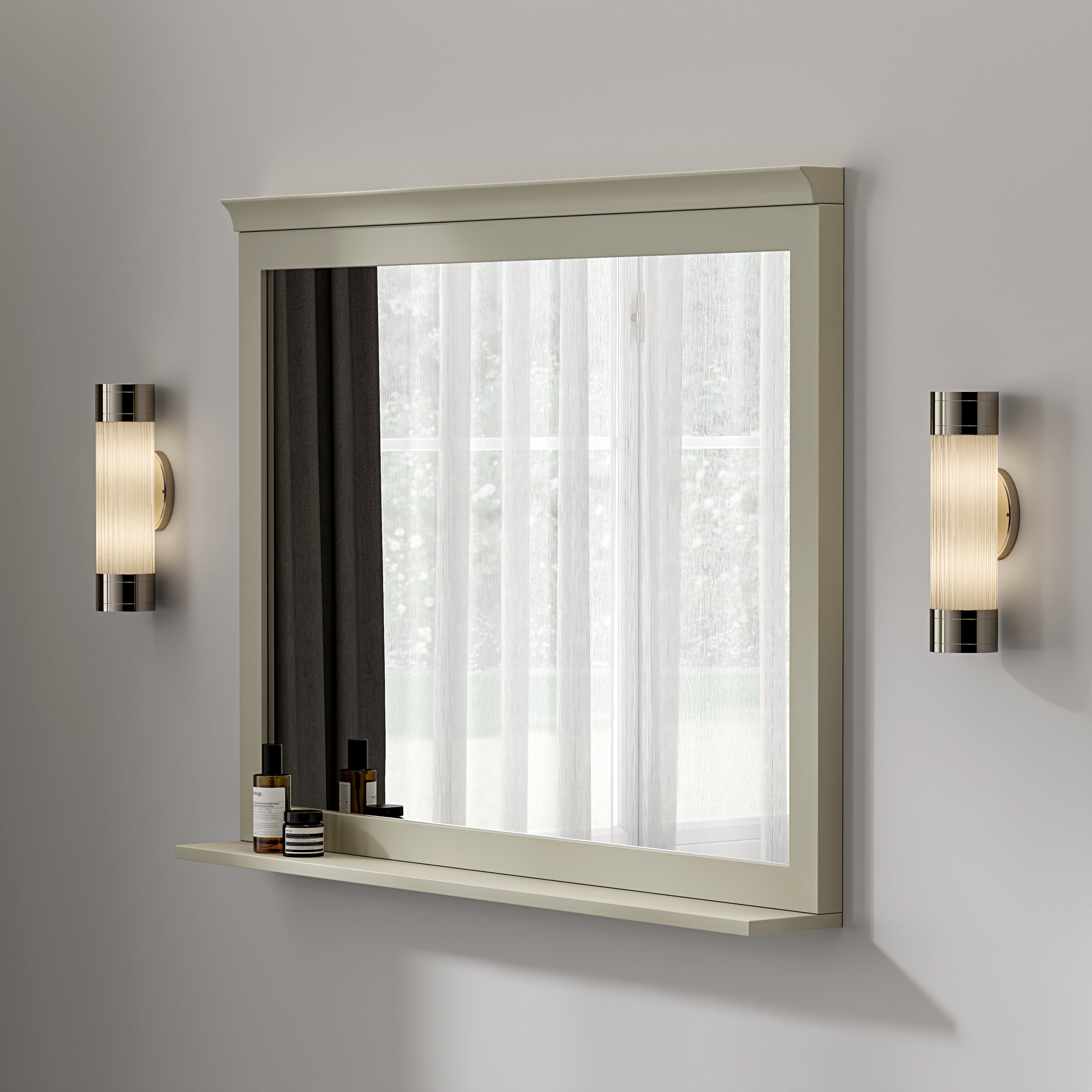 Belgravia Matte Olive Mirror 1000mm