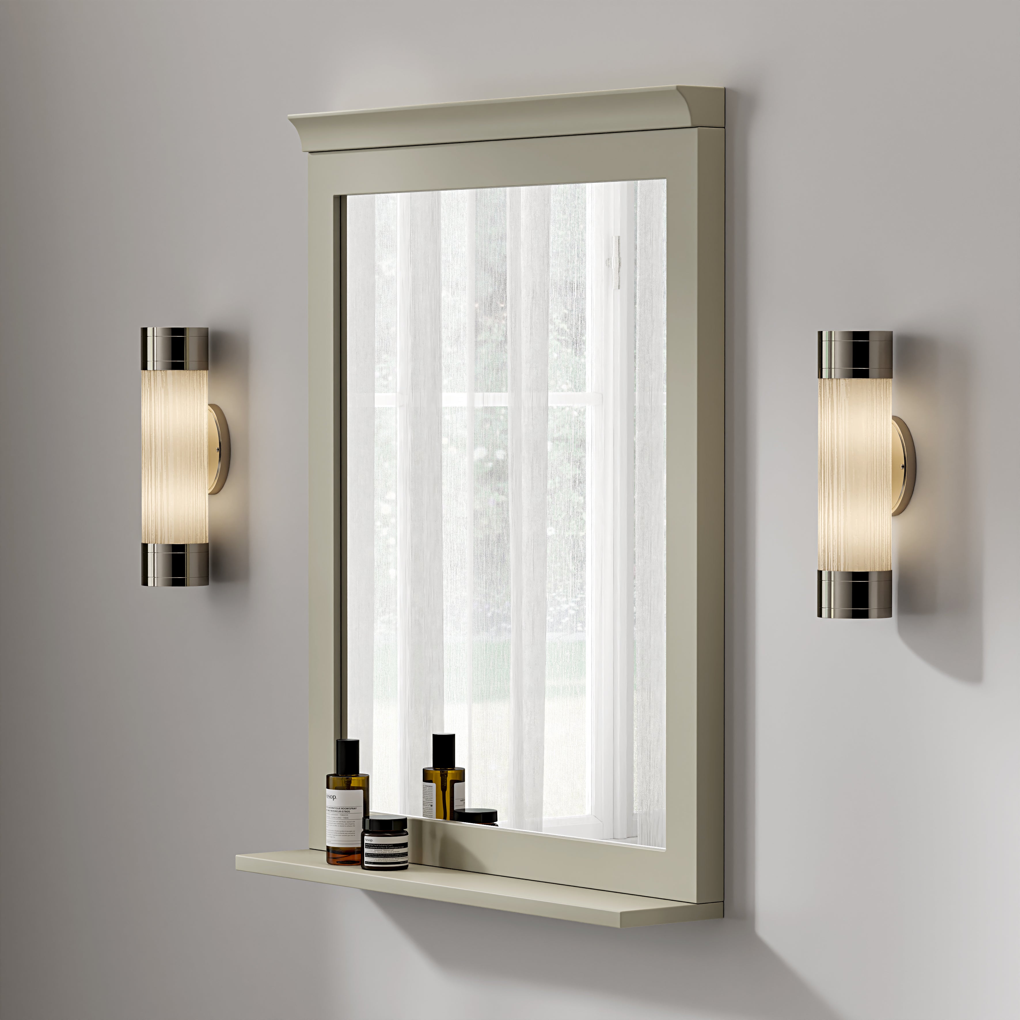Belgravia Matte Olive Mirror 600mm