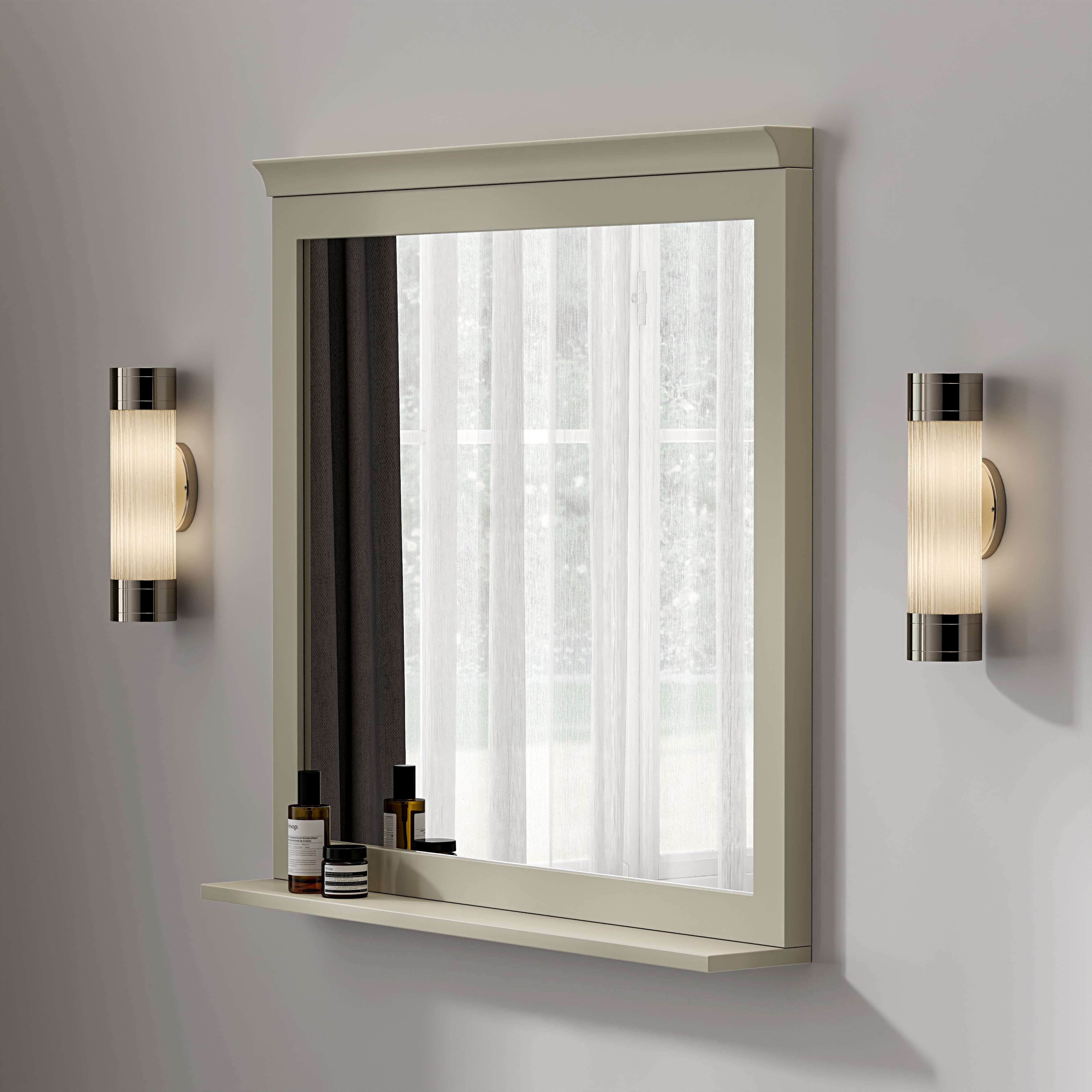 Belgravia Matte Olive Mirror 800mm
