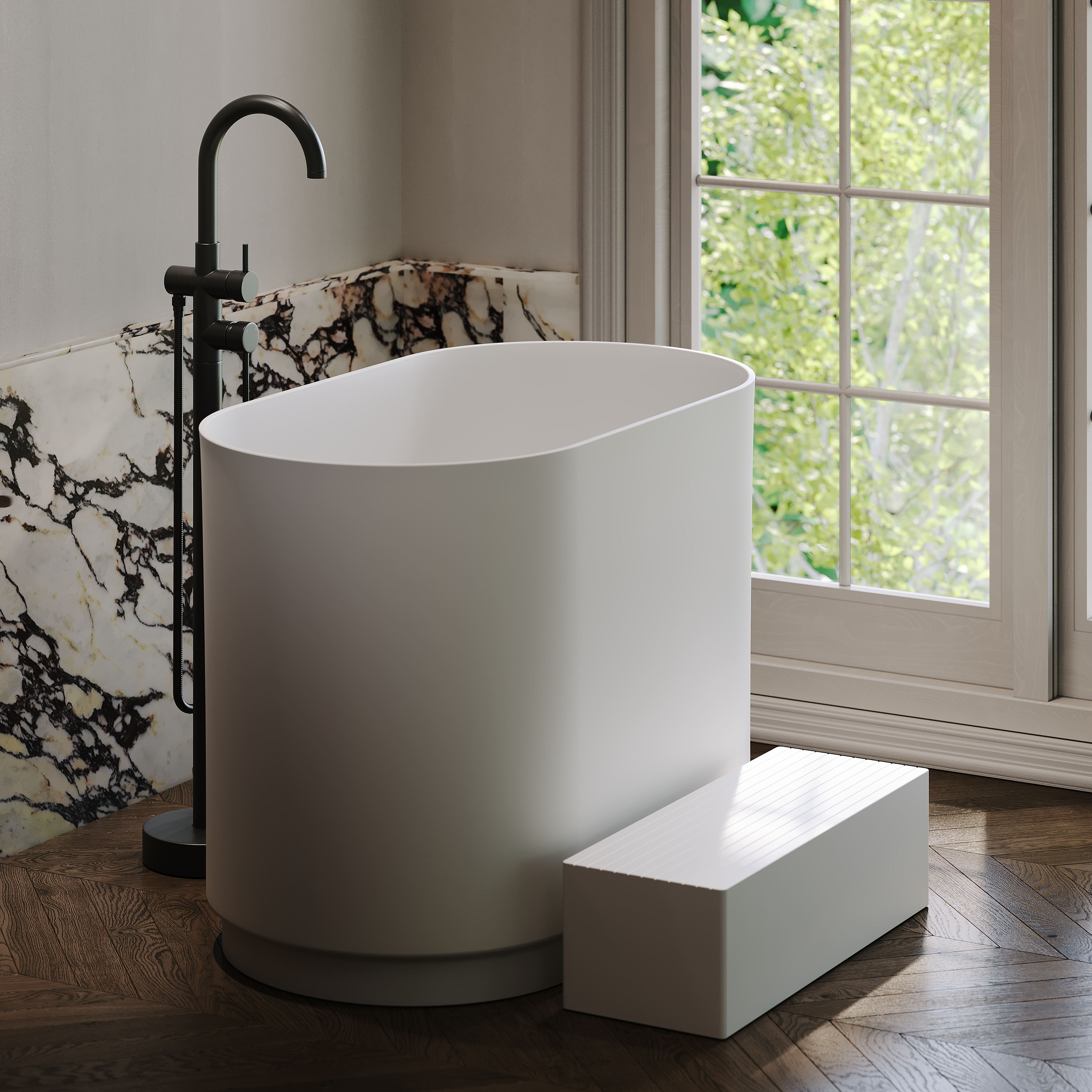 Nico Freestanding Japanese Soaking Bath 1000mm