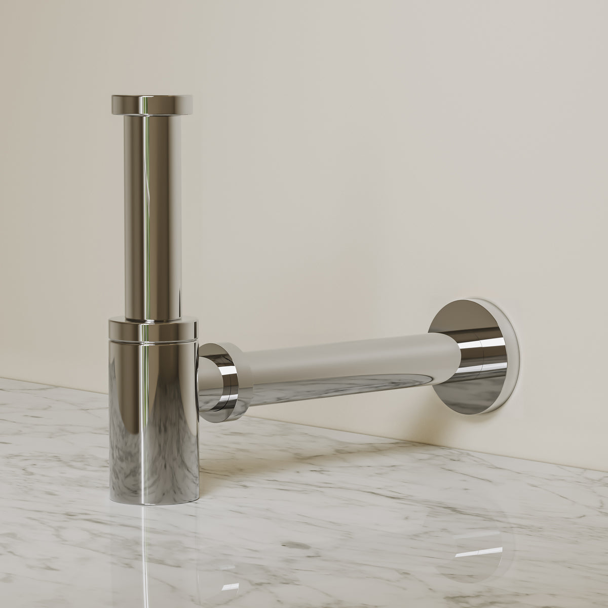 Pembury Polished Nickel Bottle Trap