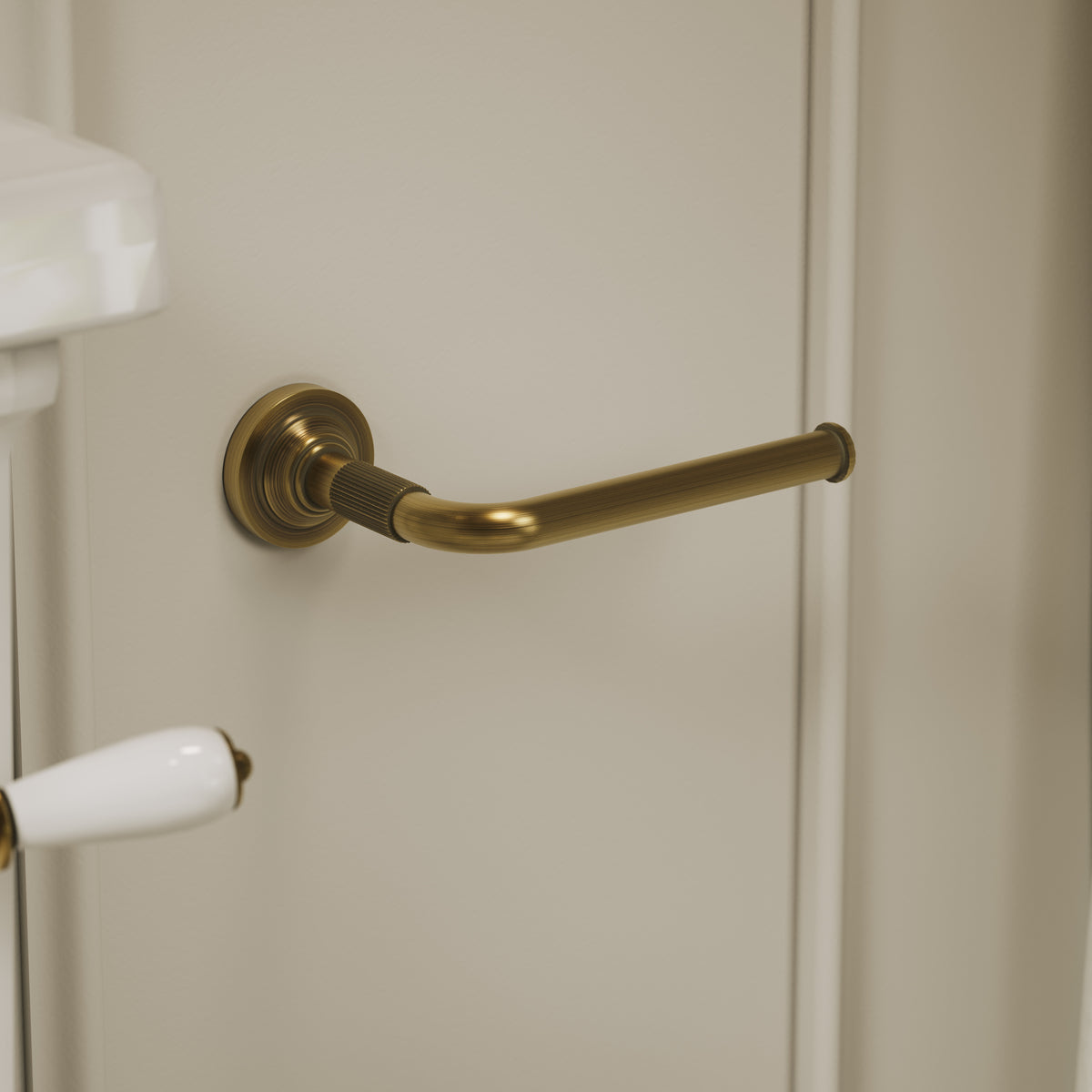 Pembury Brushed Bronze Toilet Roll Holder