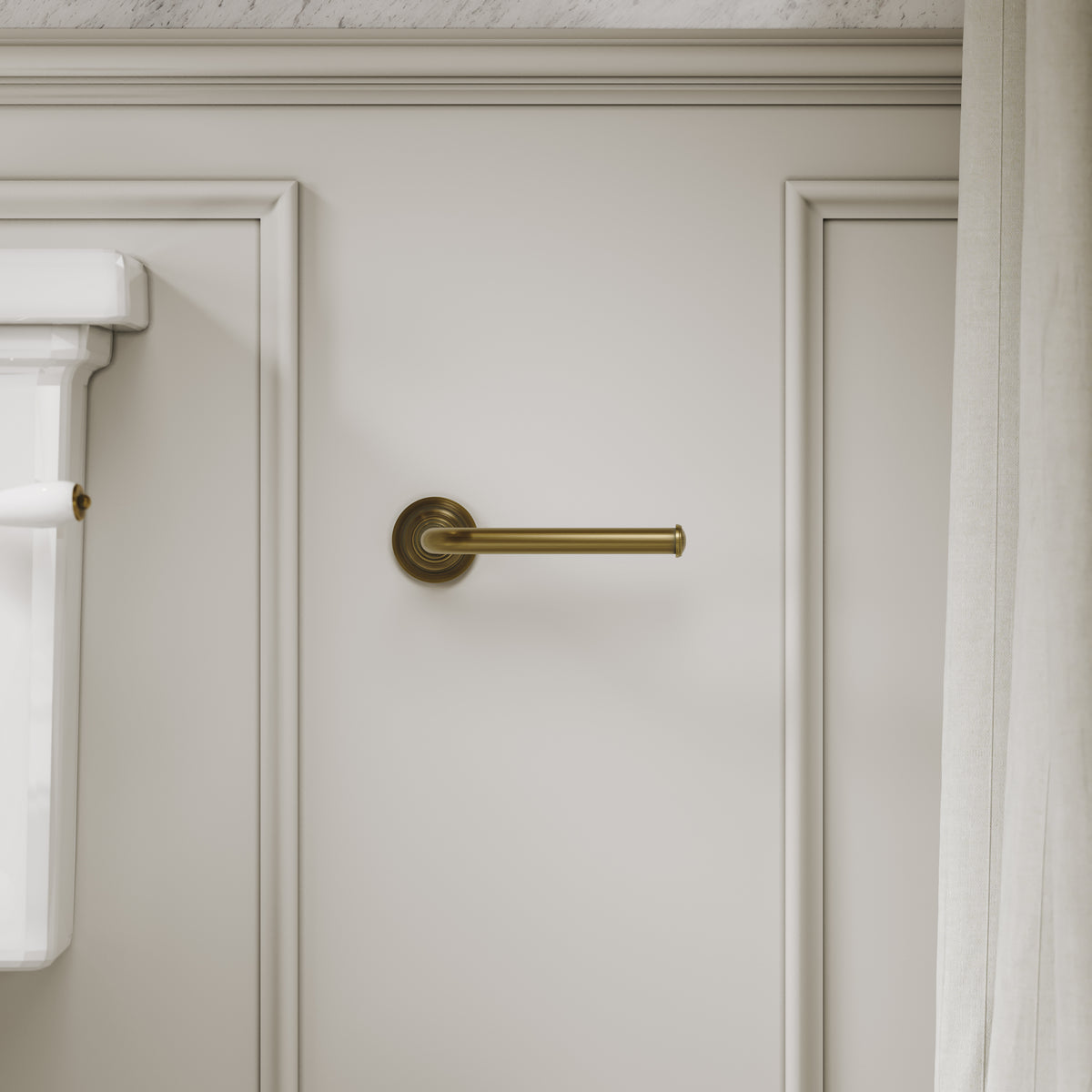Pembury Brushed Bronze Toilet Roll Holder