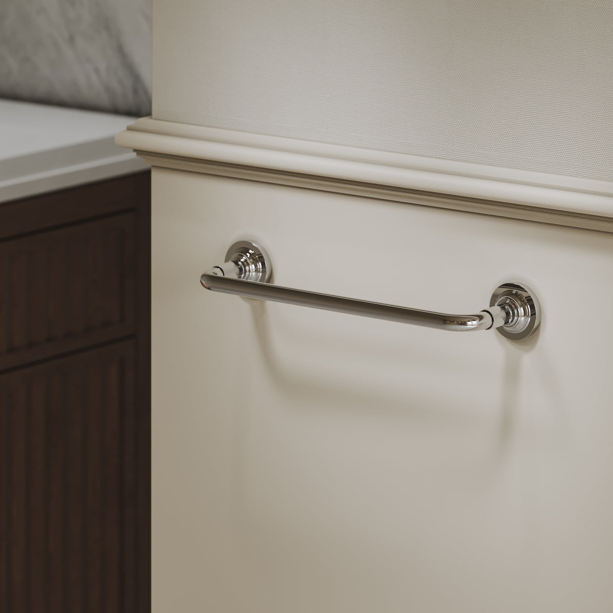 Pembury Polished Nickel Towel Bar 300mm