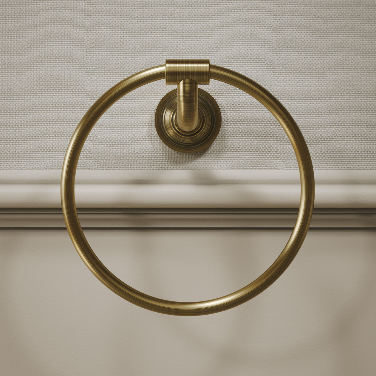 Pembury Brushed Bronze Towel Ring
