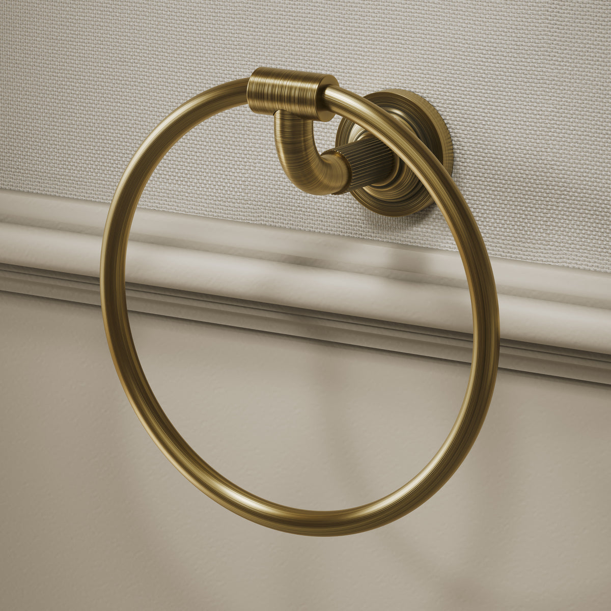 Pembury Brushed Bronze Towel Ring