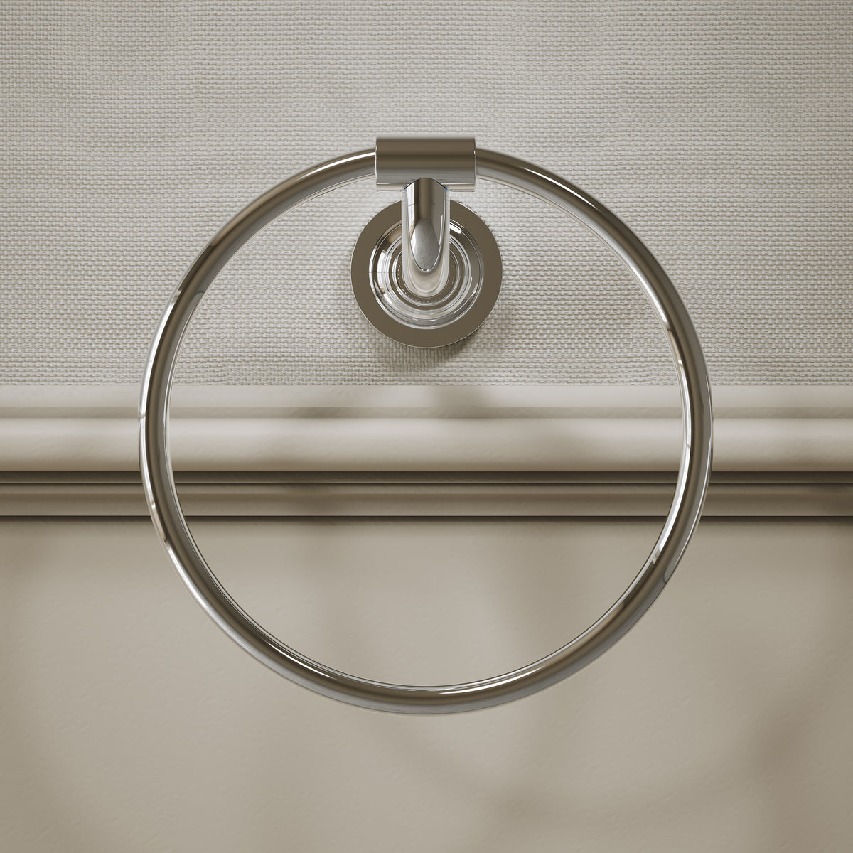 Pembury Polished Nickel Towel Ring