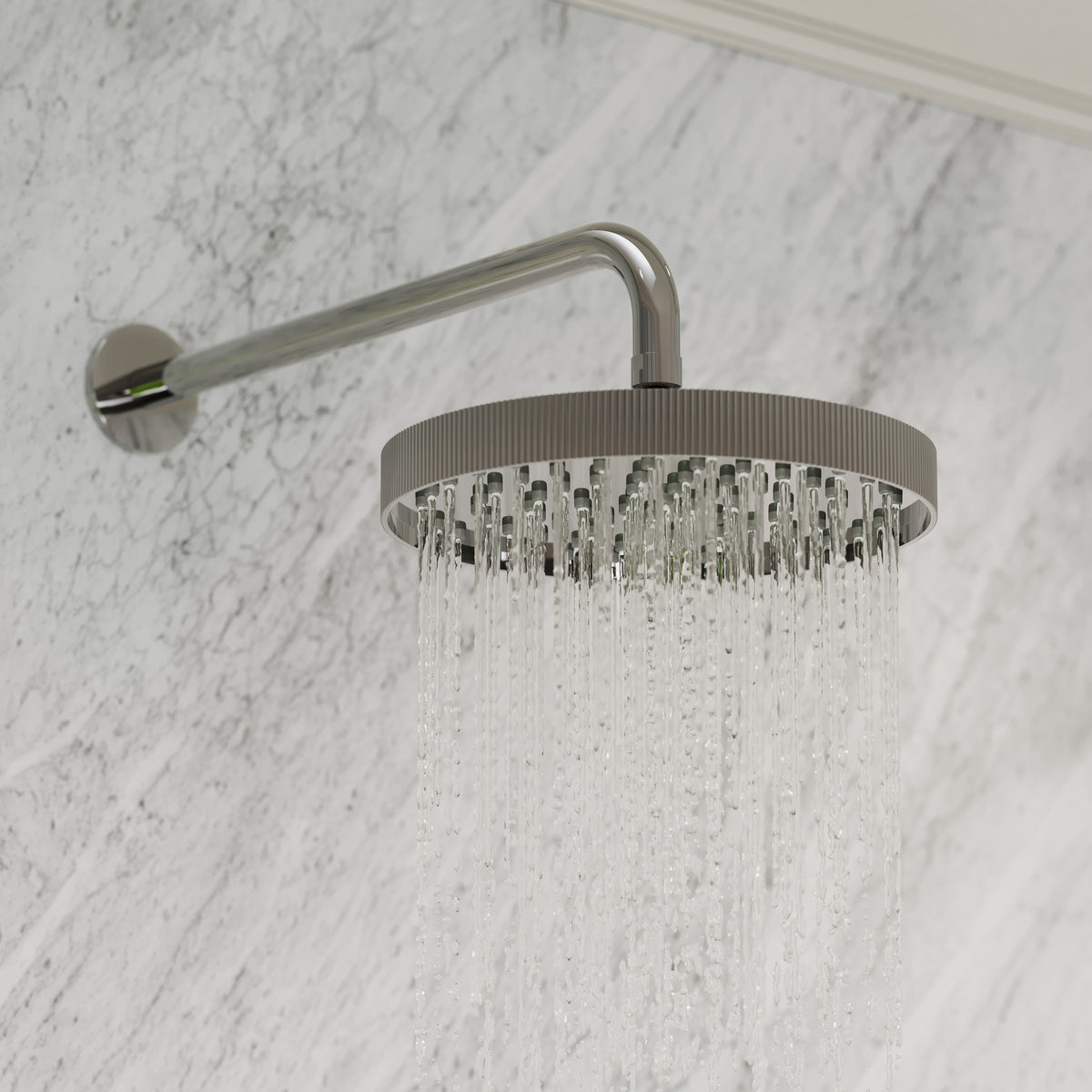 Pembury Polished Nickel Thermostatic Shower With Handheld Shower