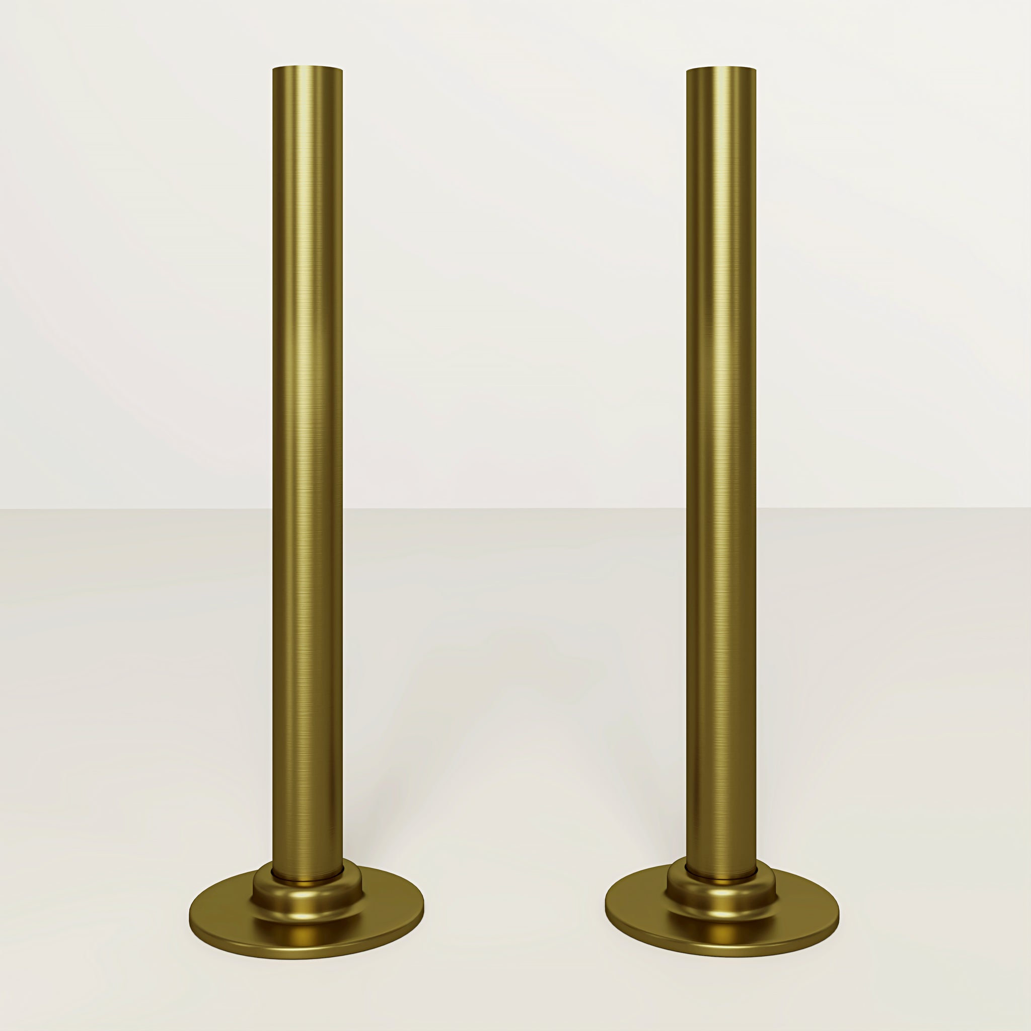 Brushed Gold Radiator Pipe Extension Kit