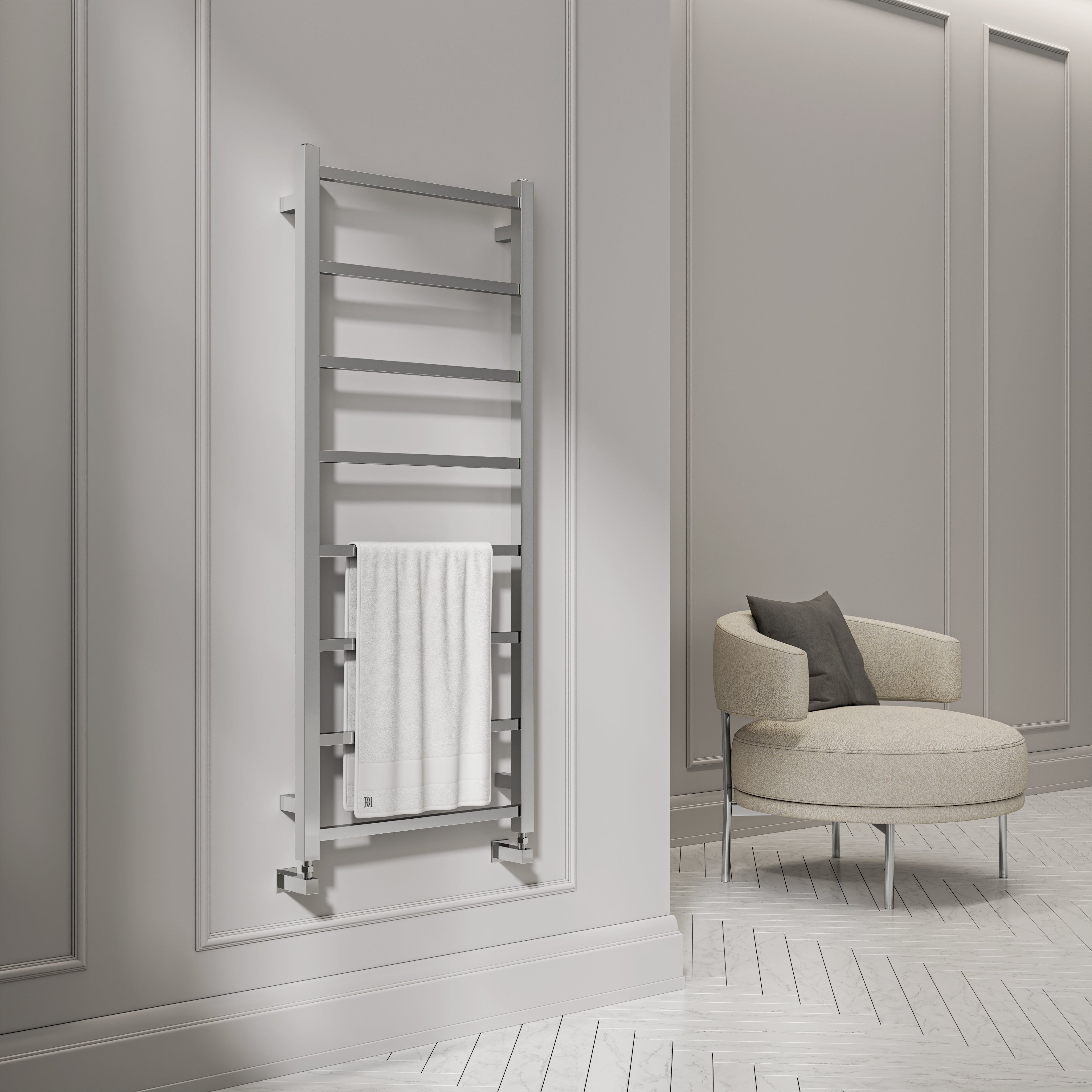 Cecina Chrome Designer Towel Radiator 1200mm