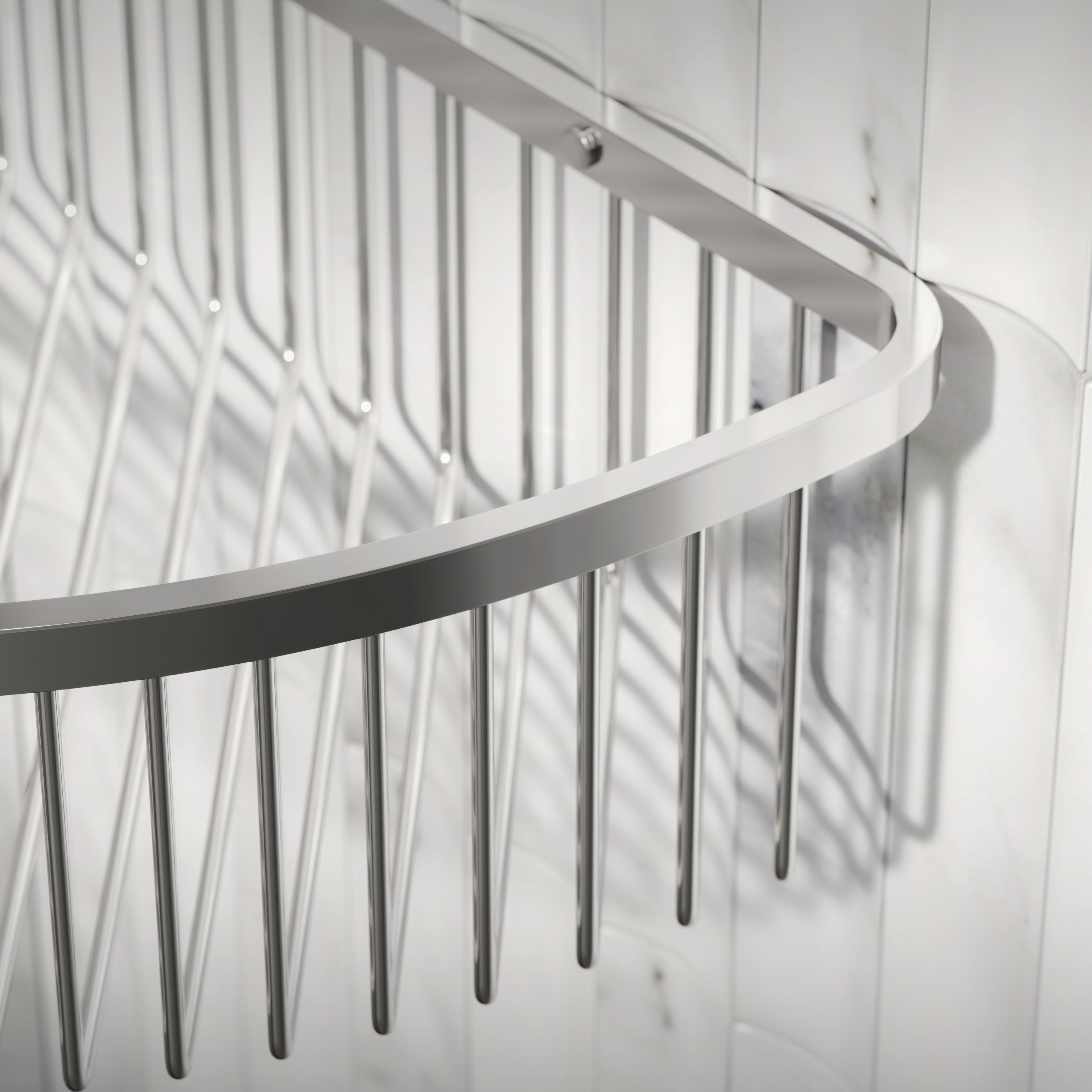 Nuvo Corner Shower Storage Basket Chrome