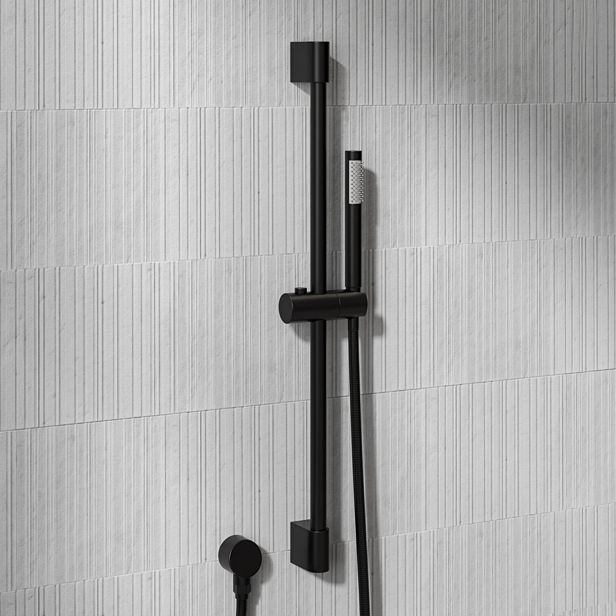 Bath Room Riser Nuvo Matte Black Shower & Riser Kit