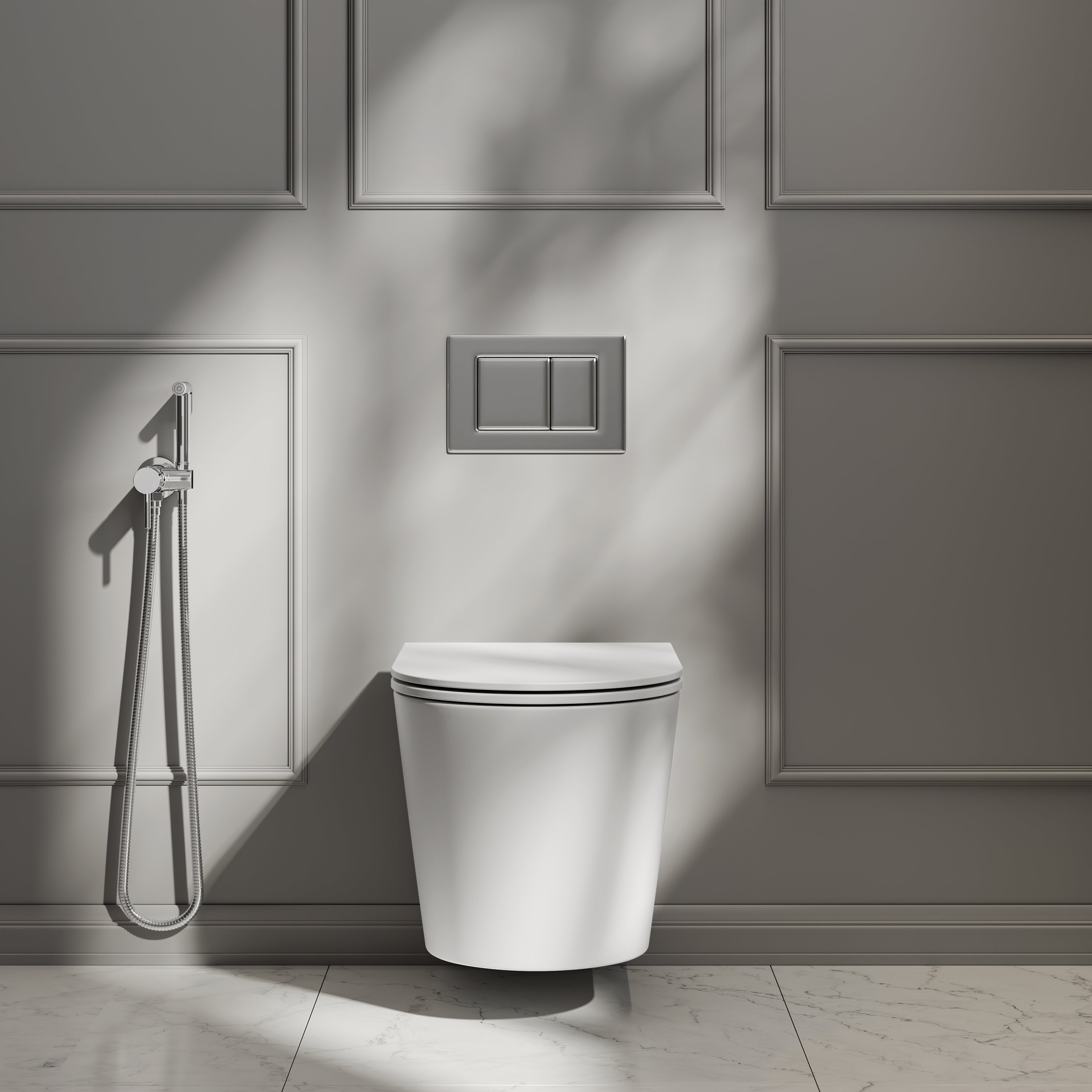 Nuvo Chrome Temperature Controlled Douche Shower Spray Kit