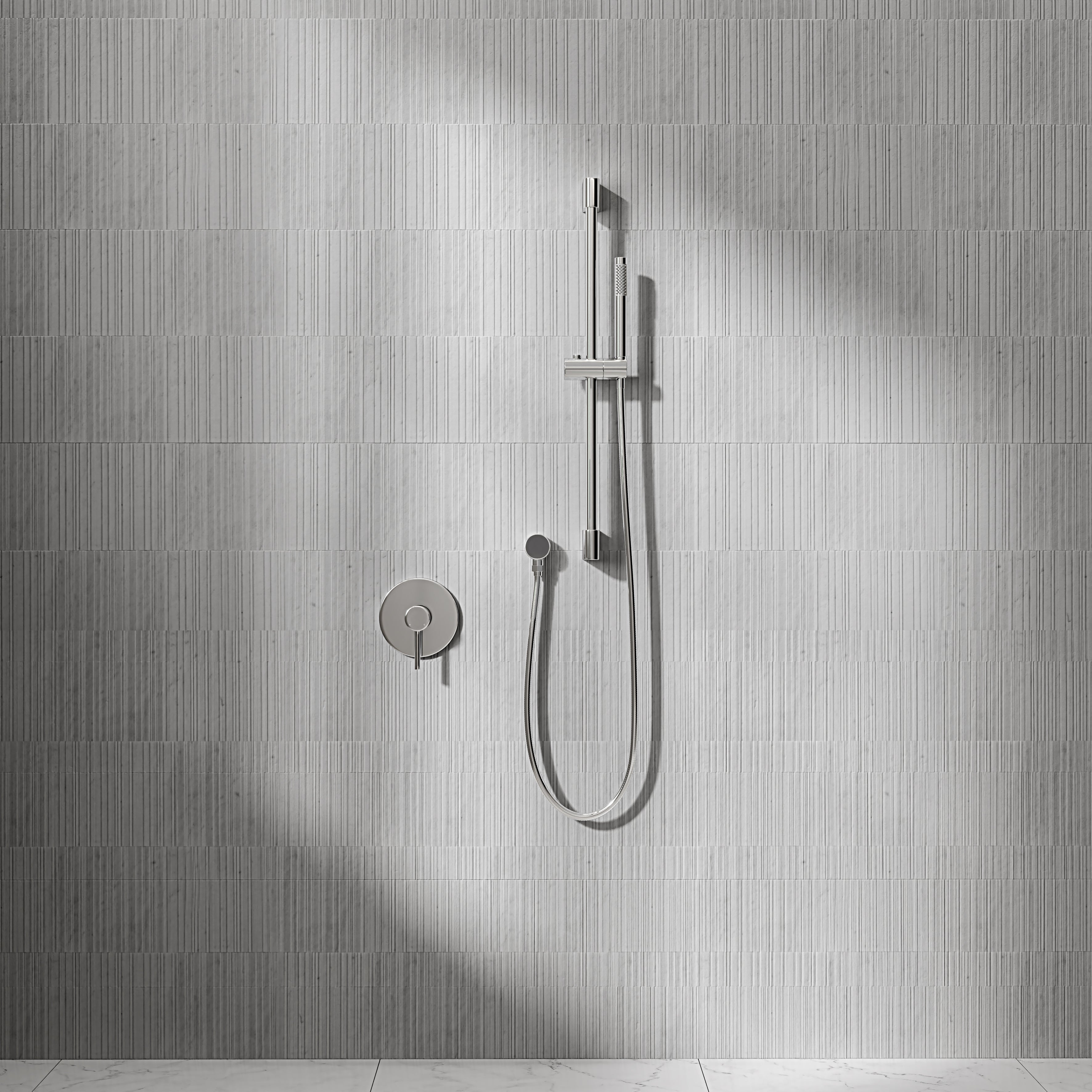 Nuvo Chrome Shower & Riser Kit