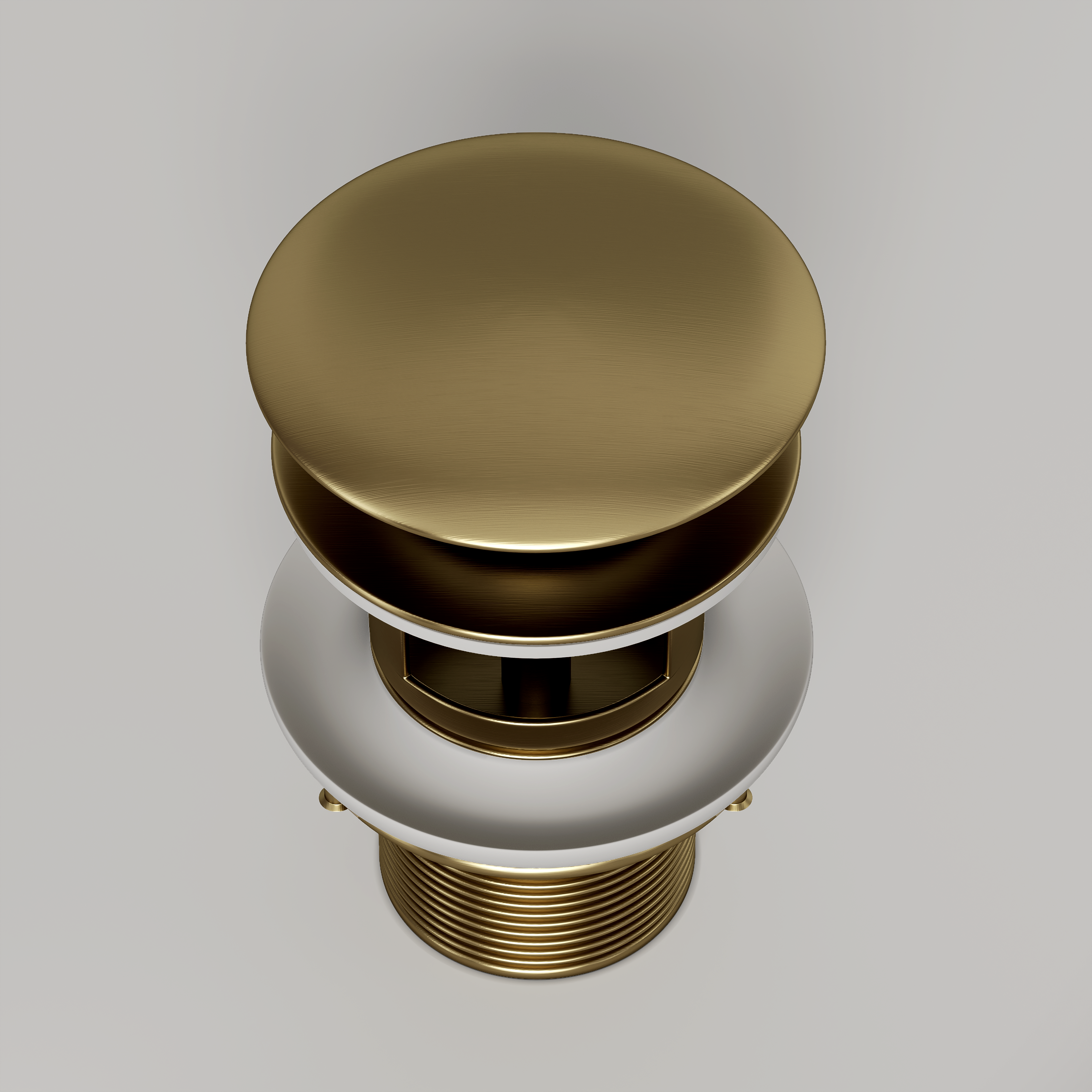 Nuvo Brushed Gold Slotted Click Clack Basin Waste