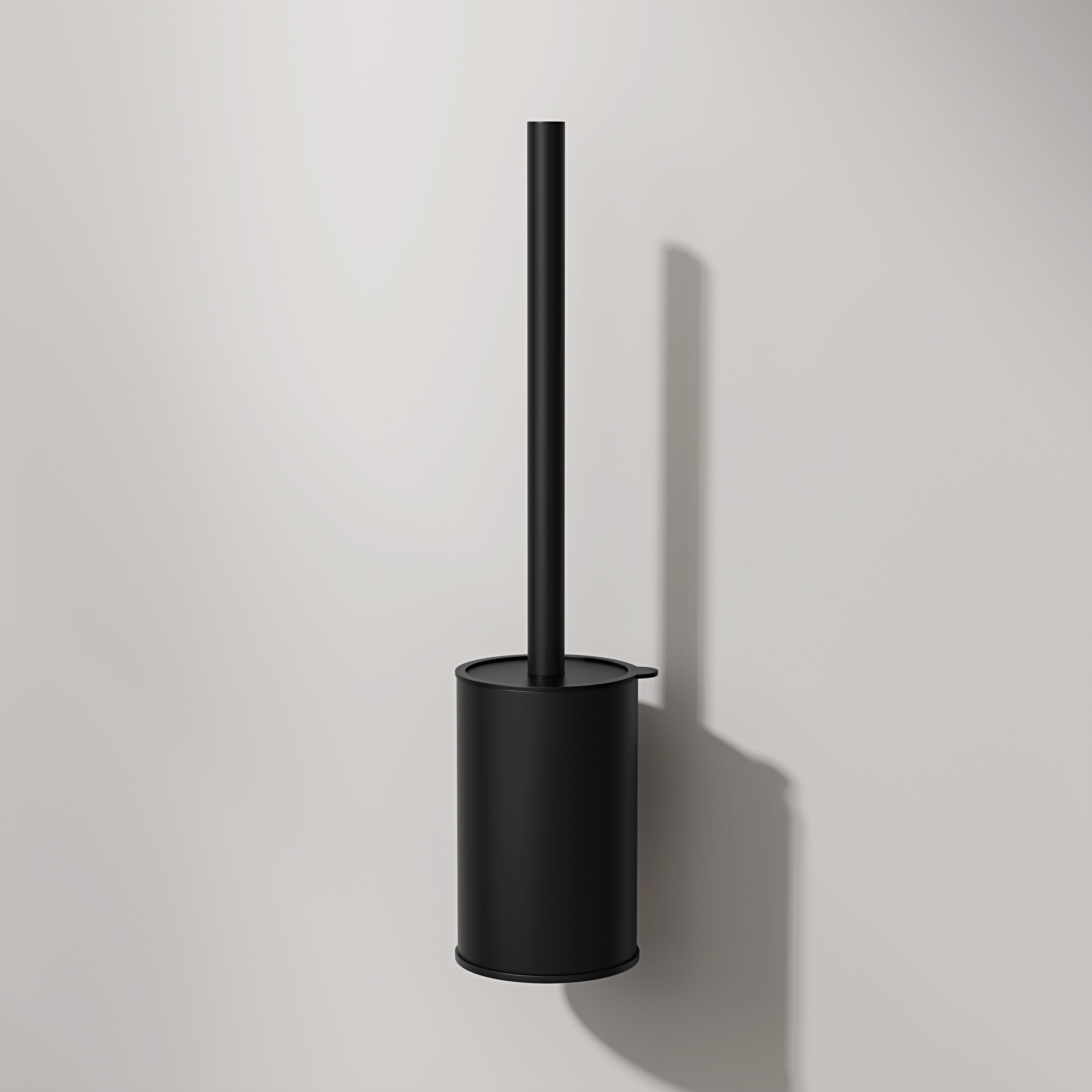 Nuvo Matte Black Wall Mounted Toilet Brush