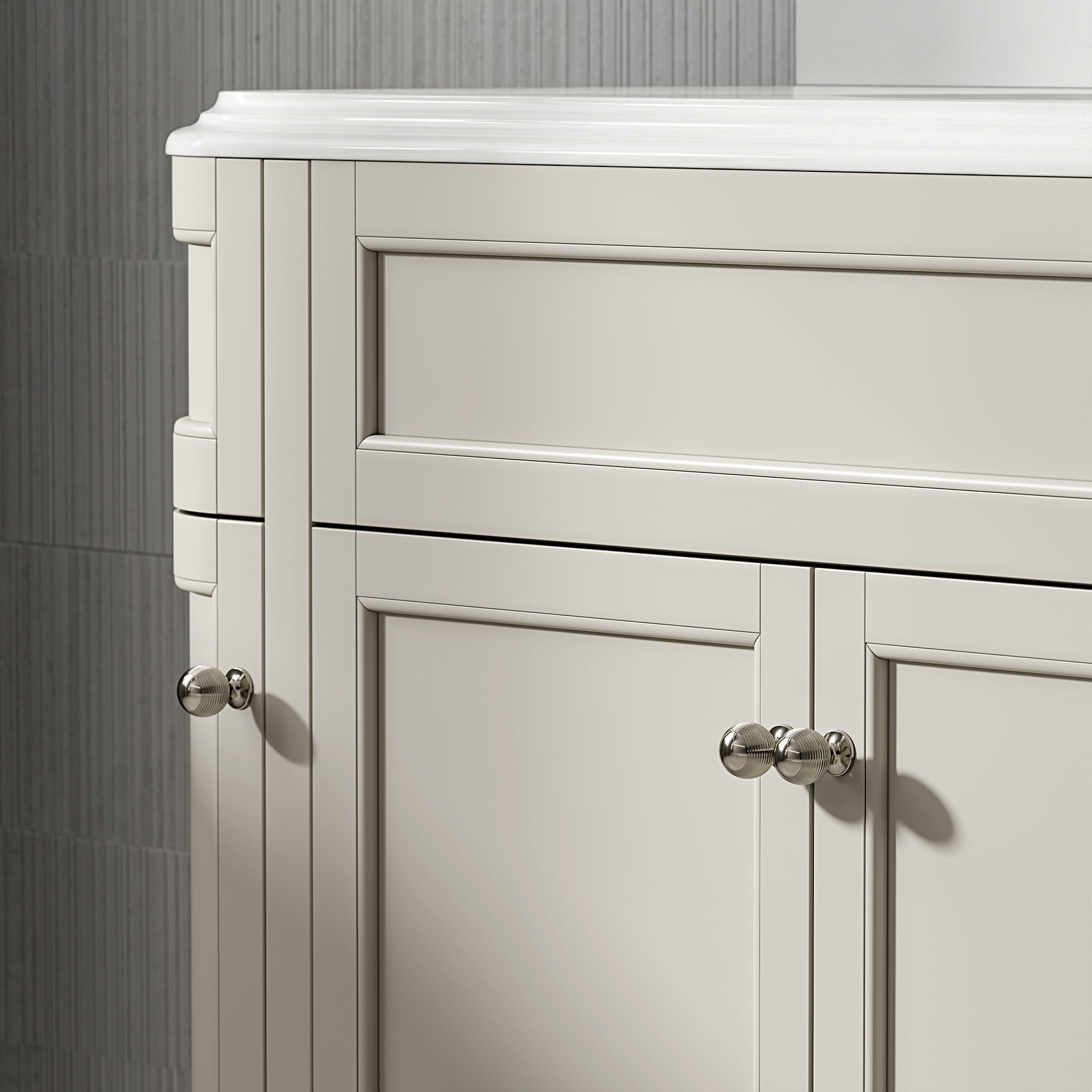 Cobham Quartz Floorstanding Vanity Unit (Matte Stone) 1200mm